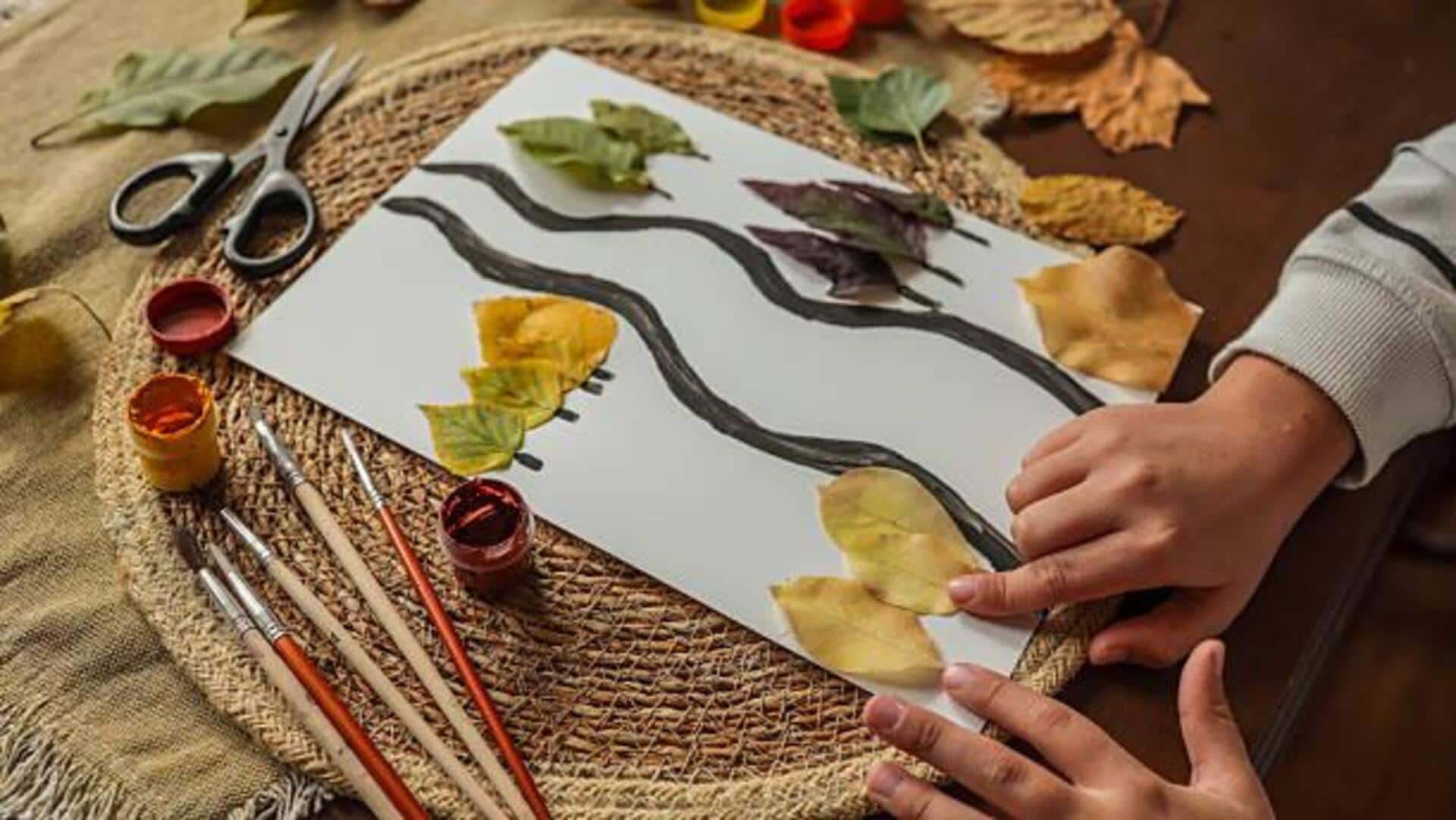 How to create beautiful art with dried leaves