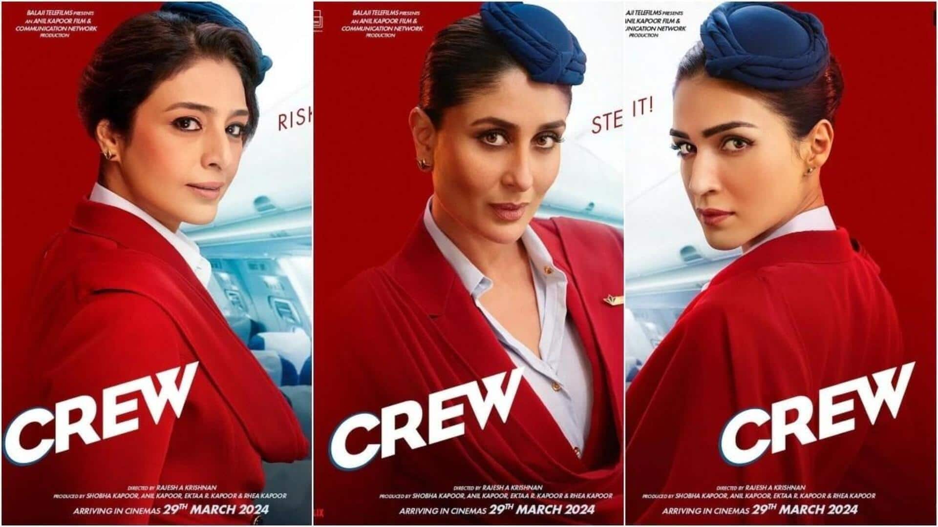 'Crew' trailer starring Tabu, Kareena Kapoor Khan, Kriti Sanon out!