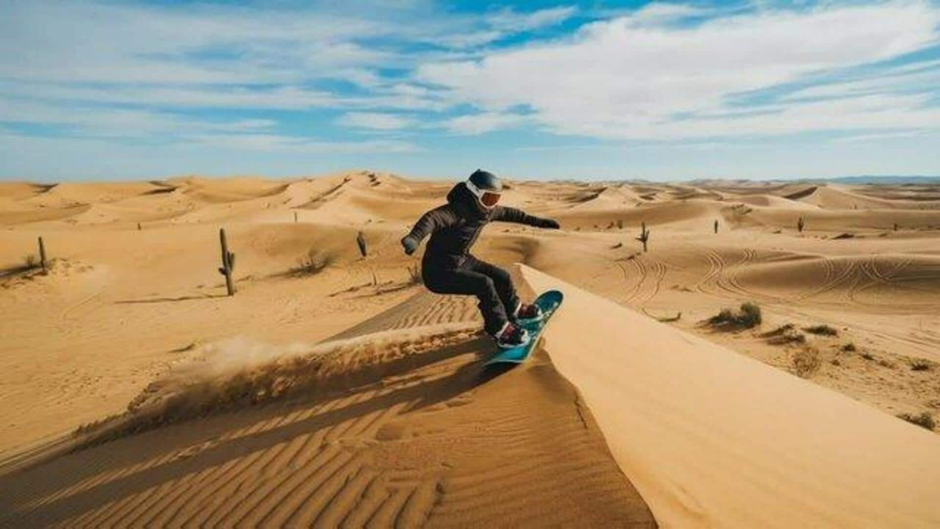 Sand skiing is the ultimate bucket list adventure!