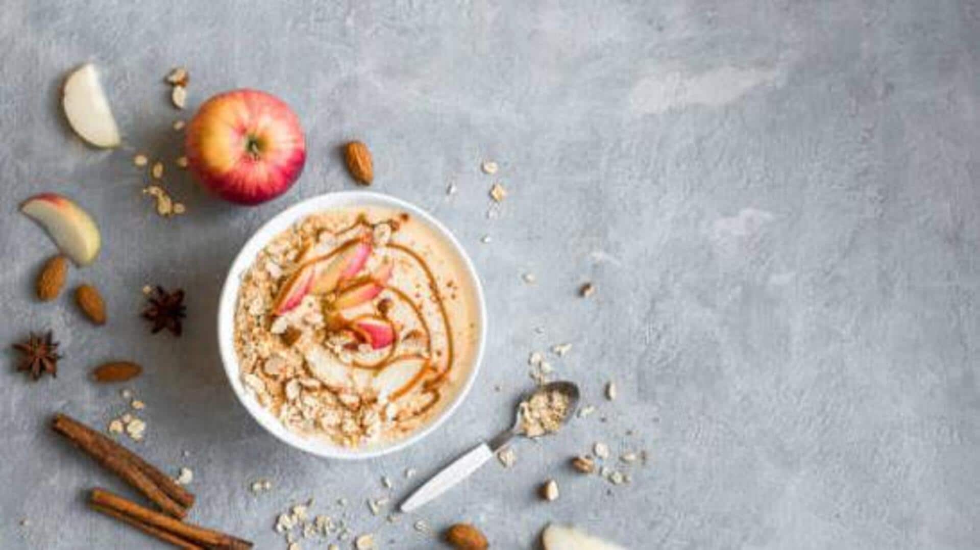 Make this spiced apple oatmeal in just 5 minutes