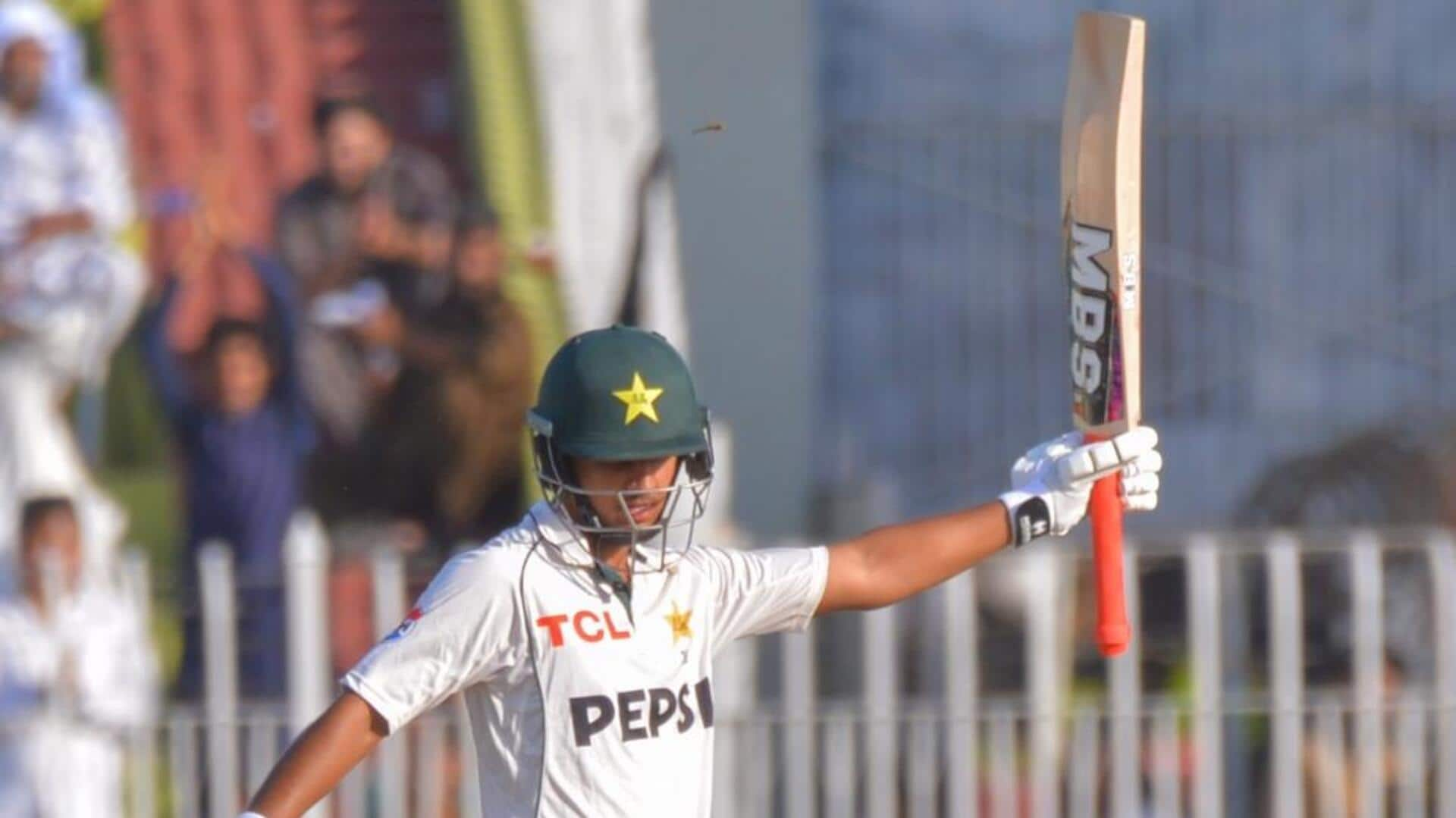 Pakistan’s Saim Ayub scores his first Test half-century: Key stats