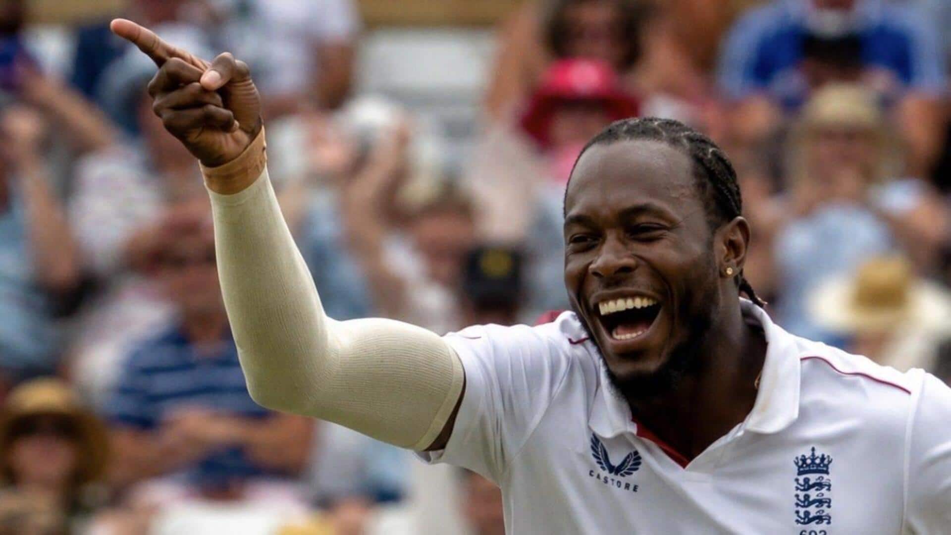 Jofra Archer claims his maiden four-wicket haul in Tests: Stats