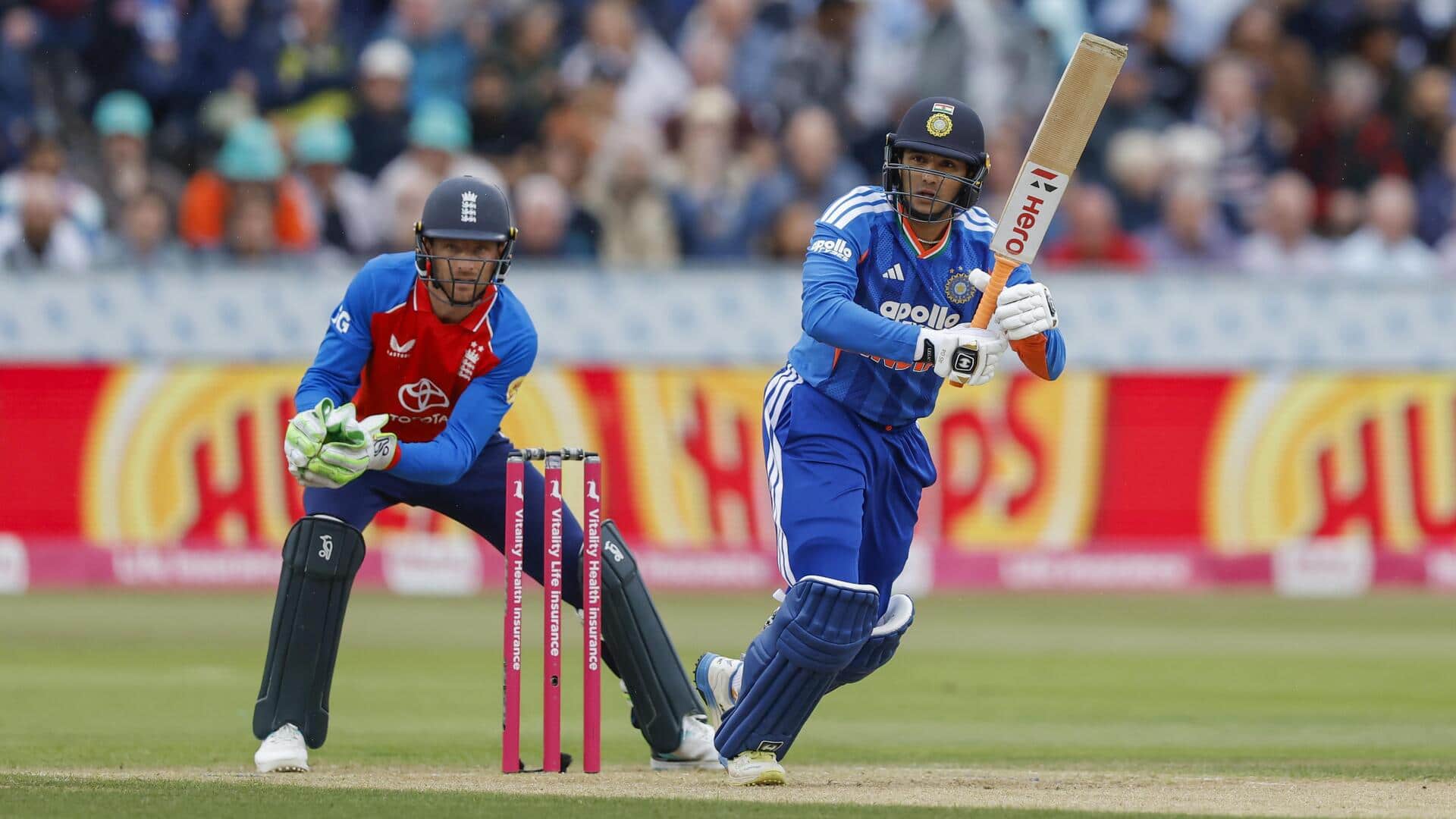 Indian batters with quickest T20I half-centuries in England