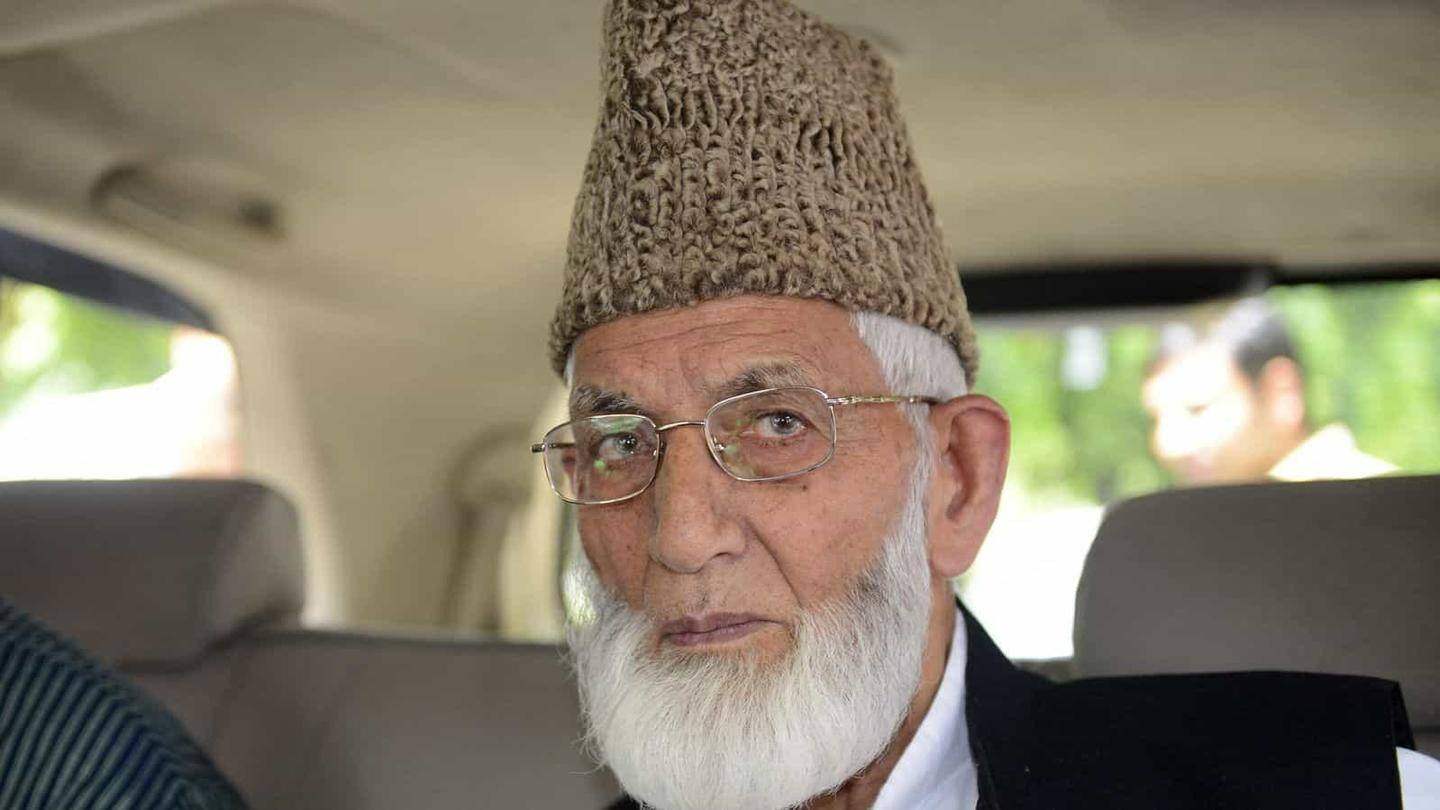 Geelani was a three-time MLA from Sopore Geelani was a three-time MLA from Sopore