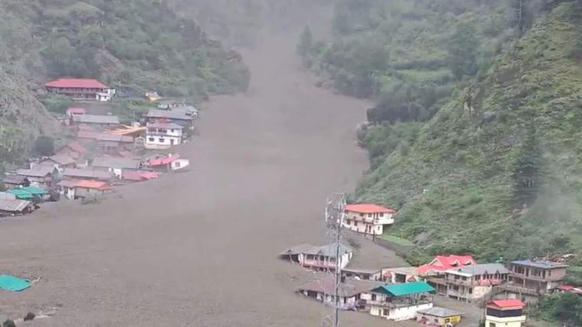 Cloudburst triggers flash-floods in Uttarkashi, swallowing entire homes; 4 dead Cloudburst triggers flash-floods in Uttarkashi, swallowing entire homes; 4 dead