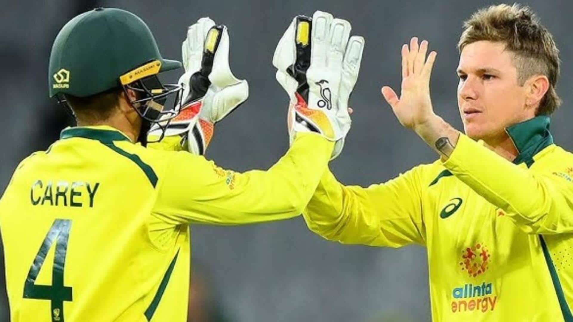 Alex Carey, Adam Zampa return for Australia-India 2nd ODI Alex Carey, Adam Zampa return for Australia-India 2nd ODI