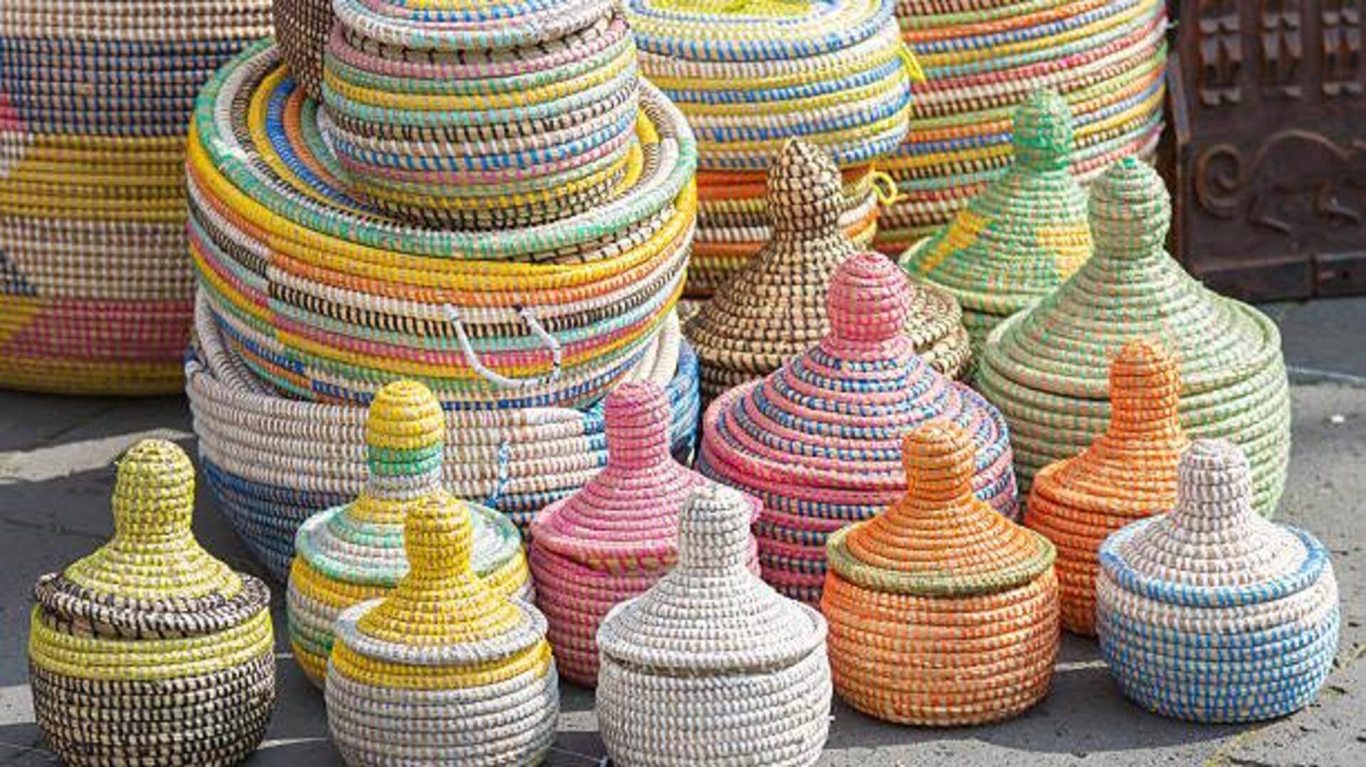 How to make grass baskets at home