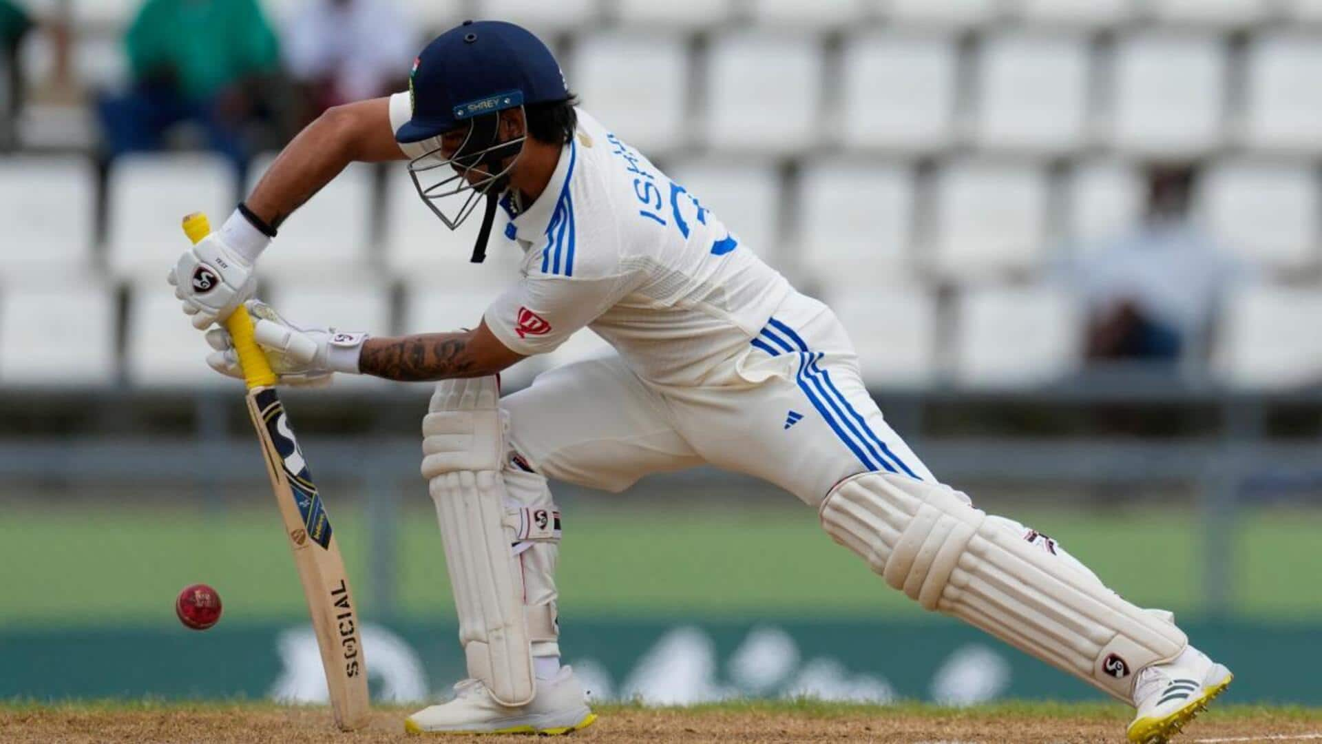 One-handed six powers Ishan Kishan to century on red-ball return 