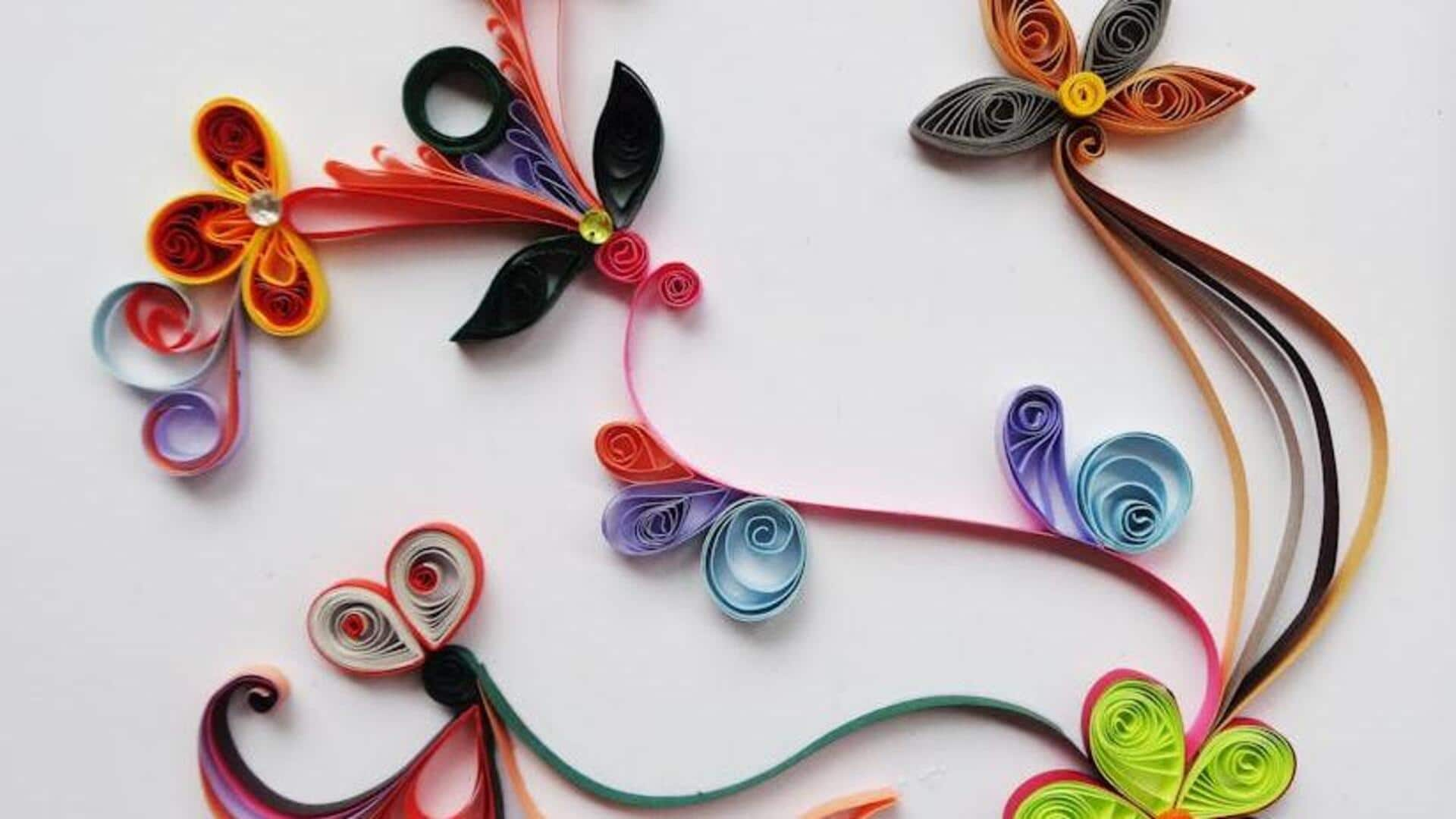 Budget-friendly DIY paper quilling artifacts