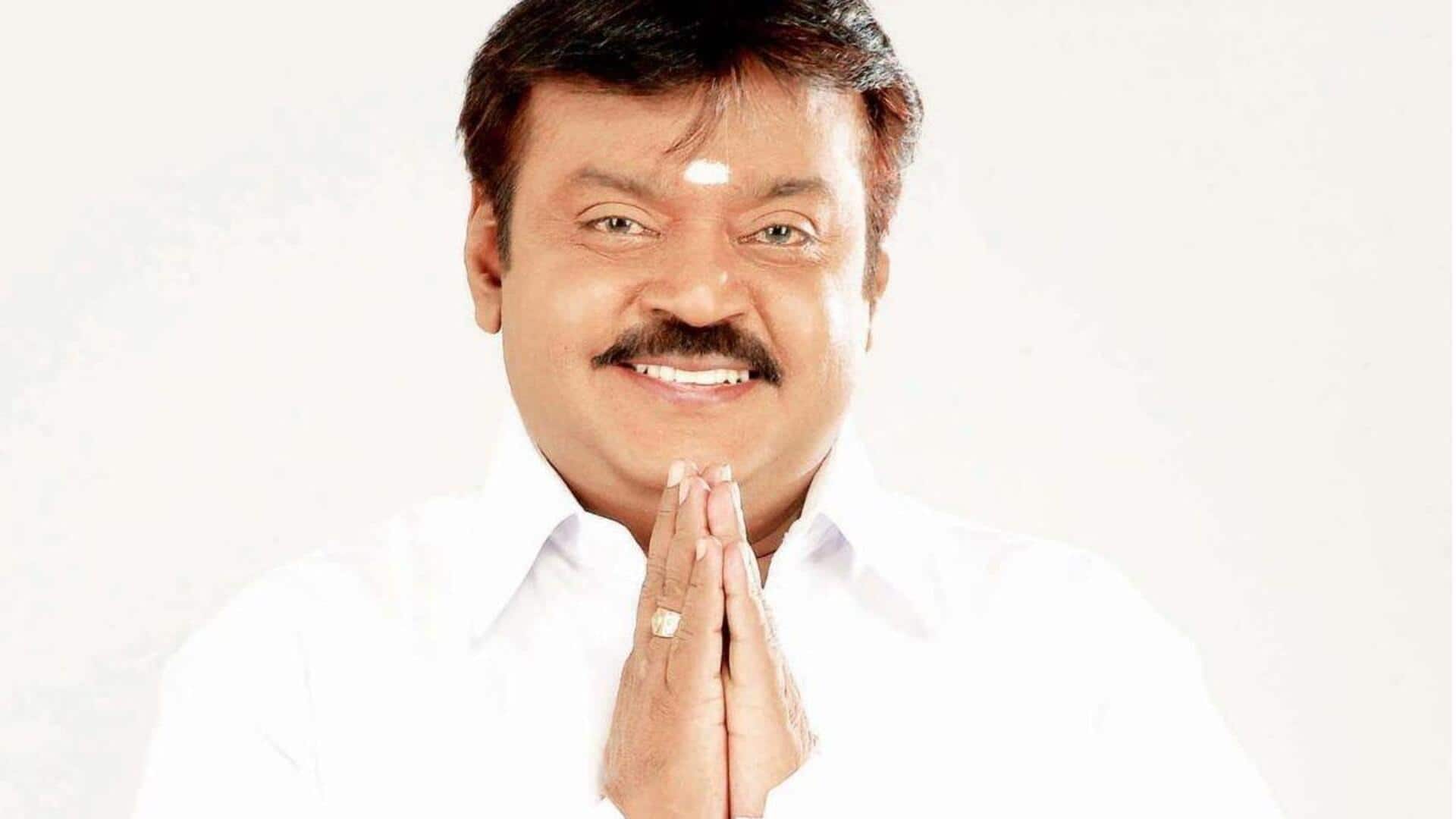 Actor-politician Vijayakanth admitted to hospital; TN minister confirms 'stable condition'