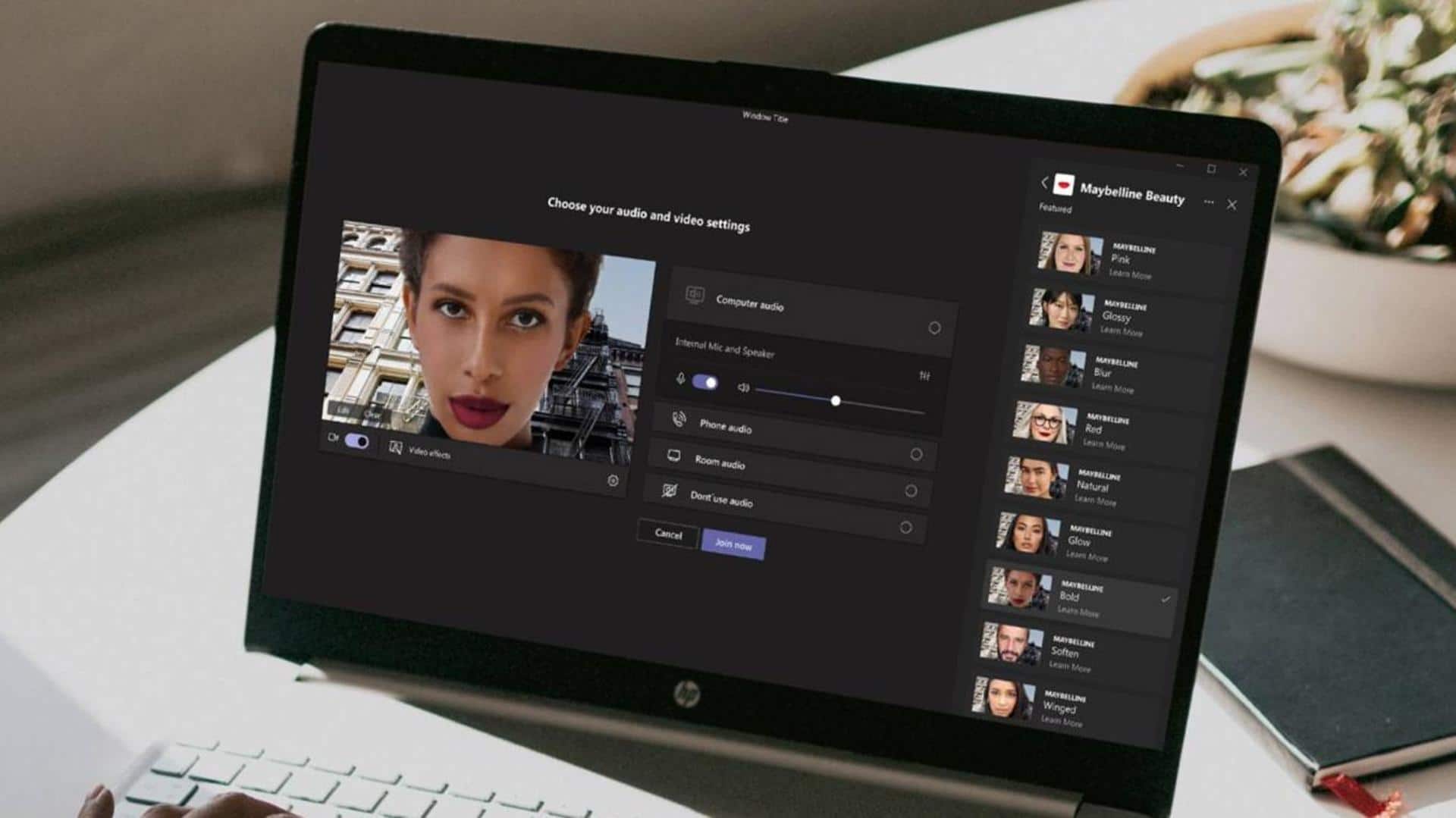 Microsoft and Maybelline bring virtual make-up bag to Teams