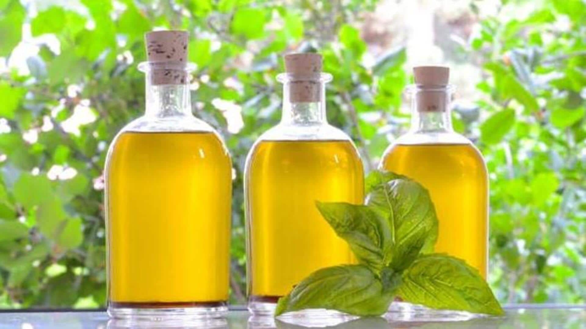 Improving indoor air quality with basil oil