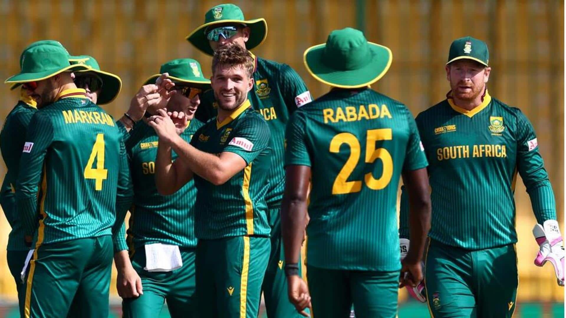 Champions Trophy: Jansen, Mulder help SA restrict England to 179