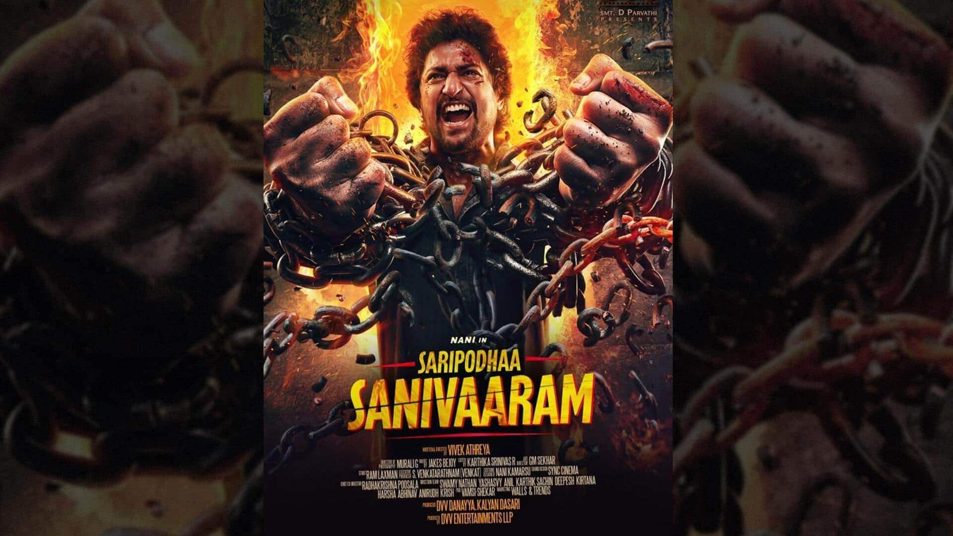 'Saripodhaa Sanivaaram' glimpse released on Nani's birthday