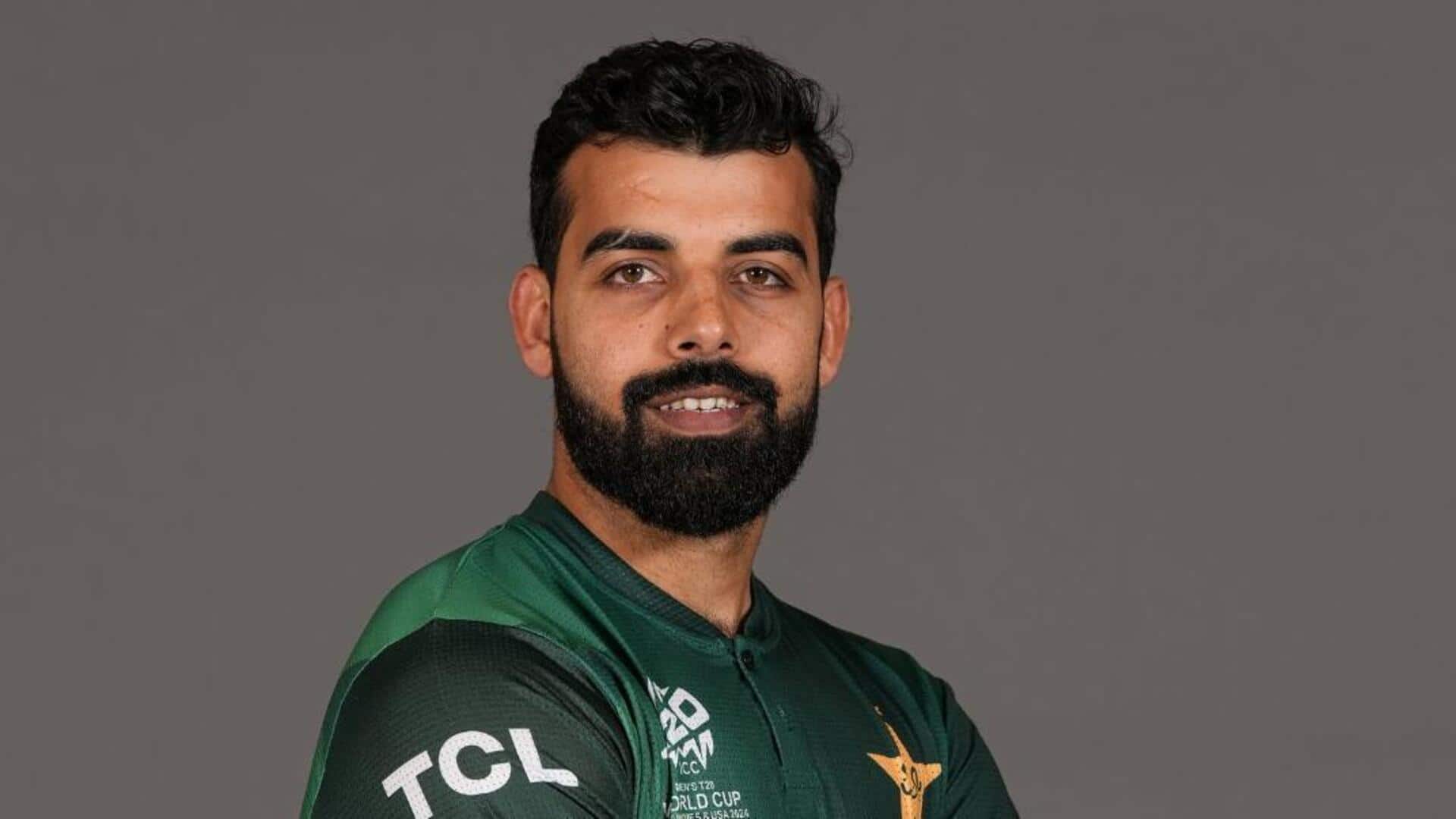Pakistan's Shadab Khan completes 50 sixes in T20Is: Key stats