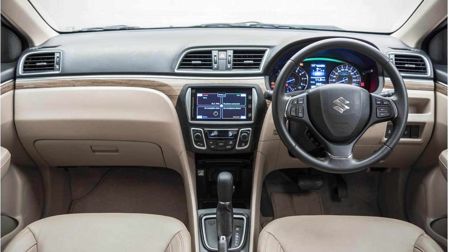 The sedan gets five seats and a 7.0-inch infotainment system The sedan gets five seats and a 7.0-inch infotainment system