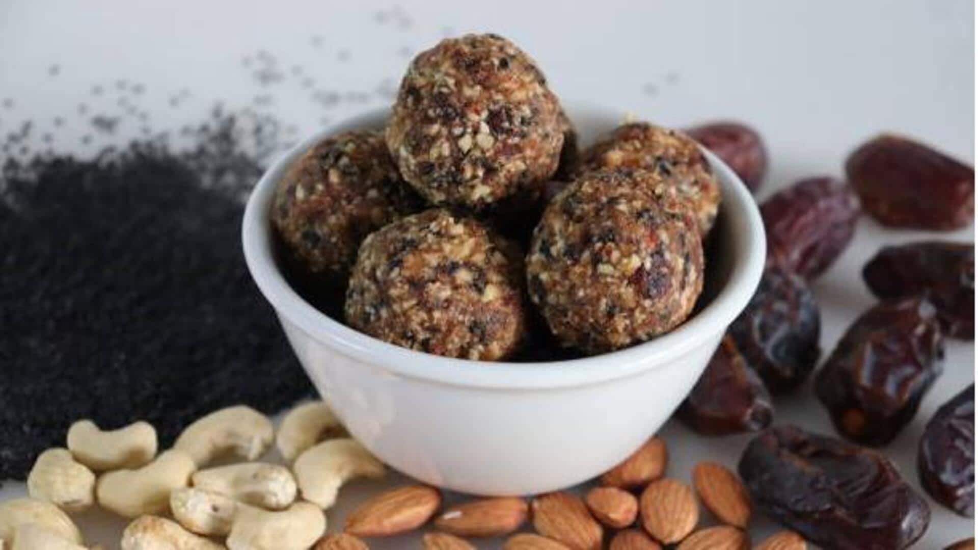 Quick and healthy: 5-minute tahini-date bites