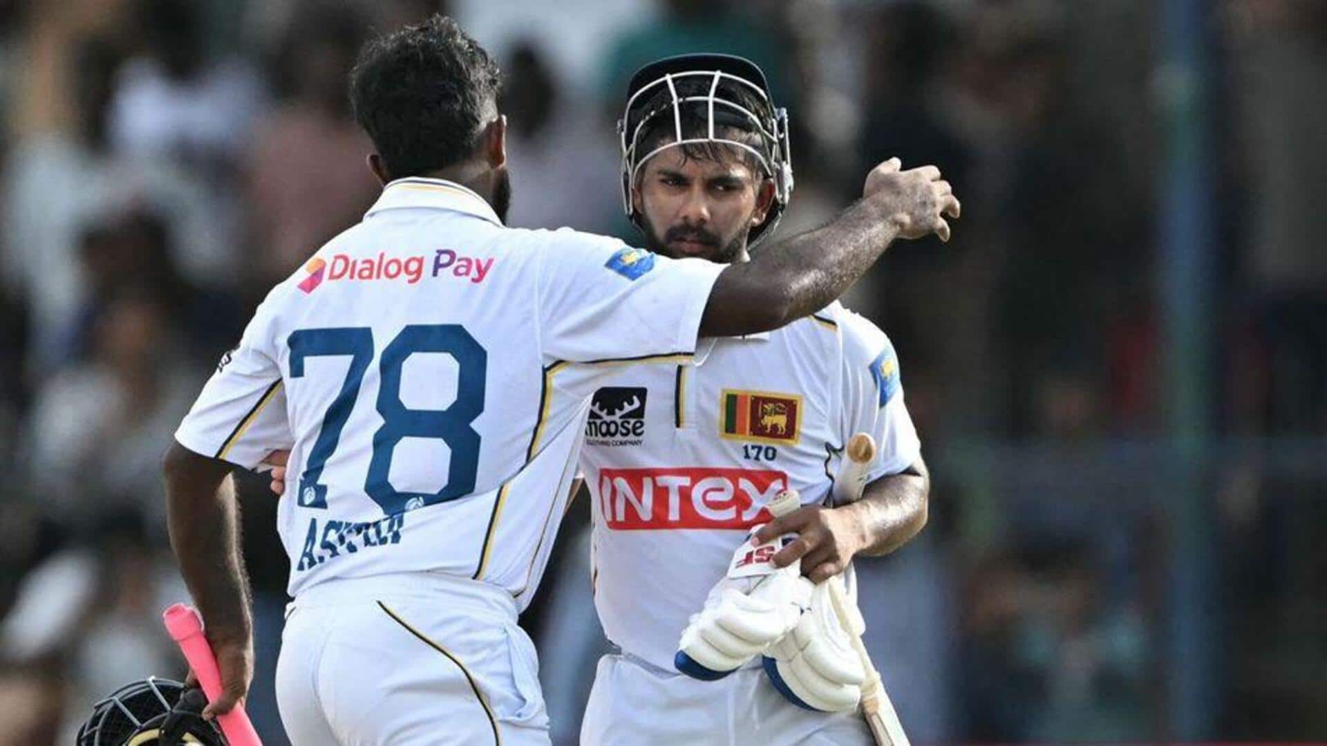 Which Sri Lankan boasts most runs after first five Tests? 