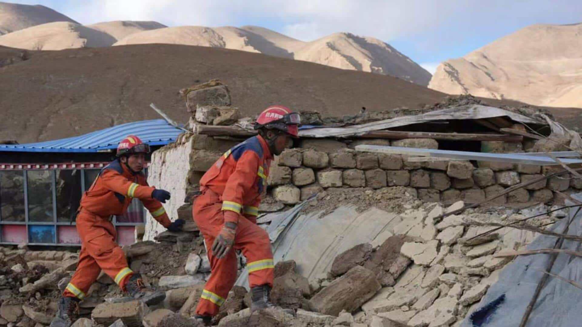 5-magnitude earthquake hits Tibet after flash flood kills over 1,000