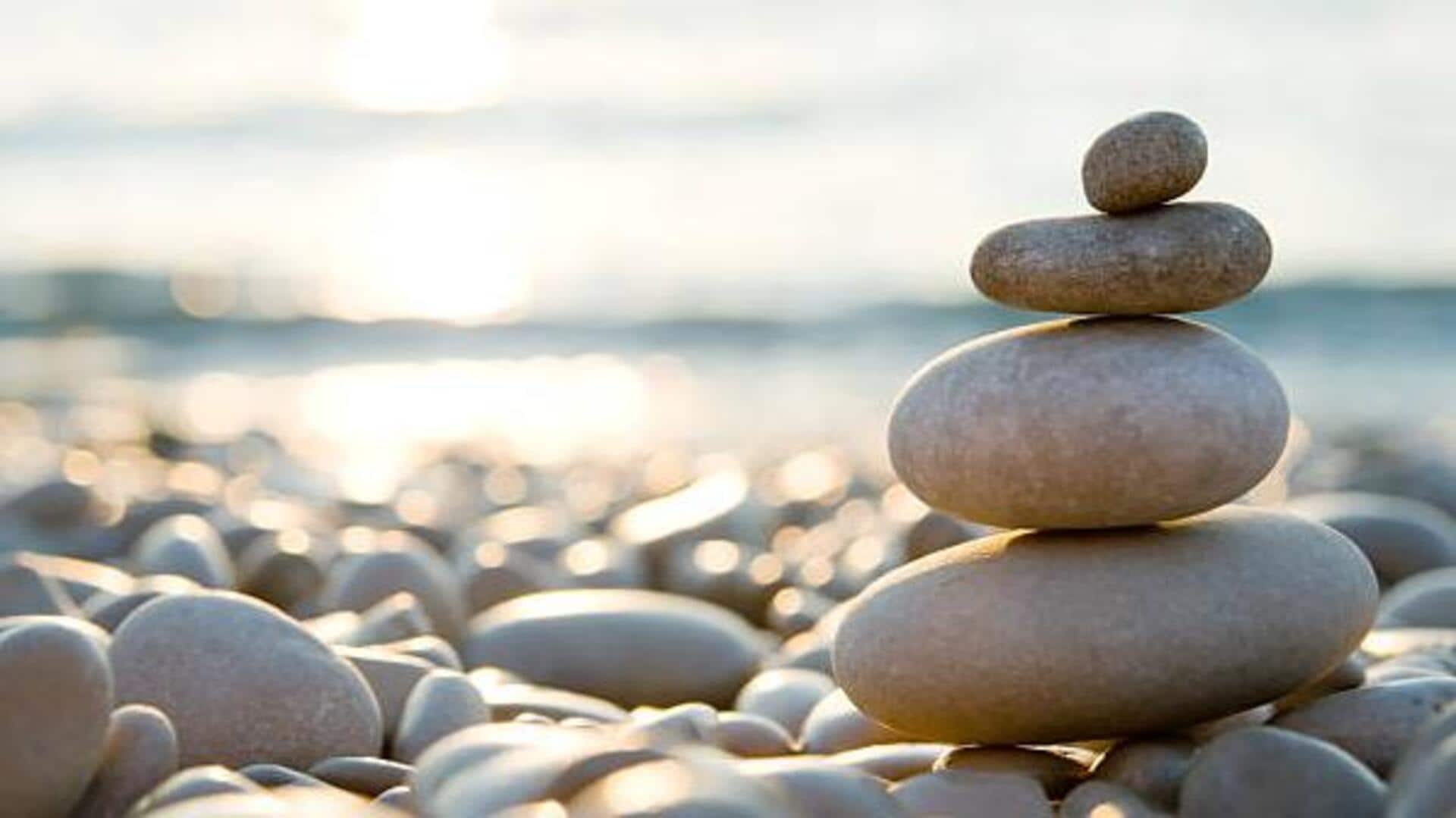 Stack, breathe, repeat: How DIY pebble stacking calms the mind