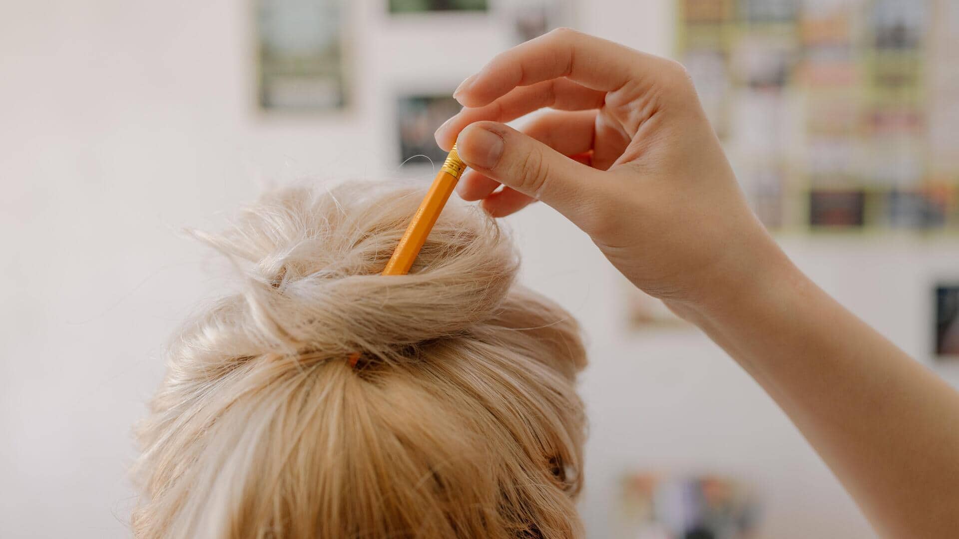 How to make stylish buns with chopsticks