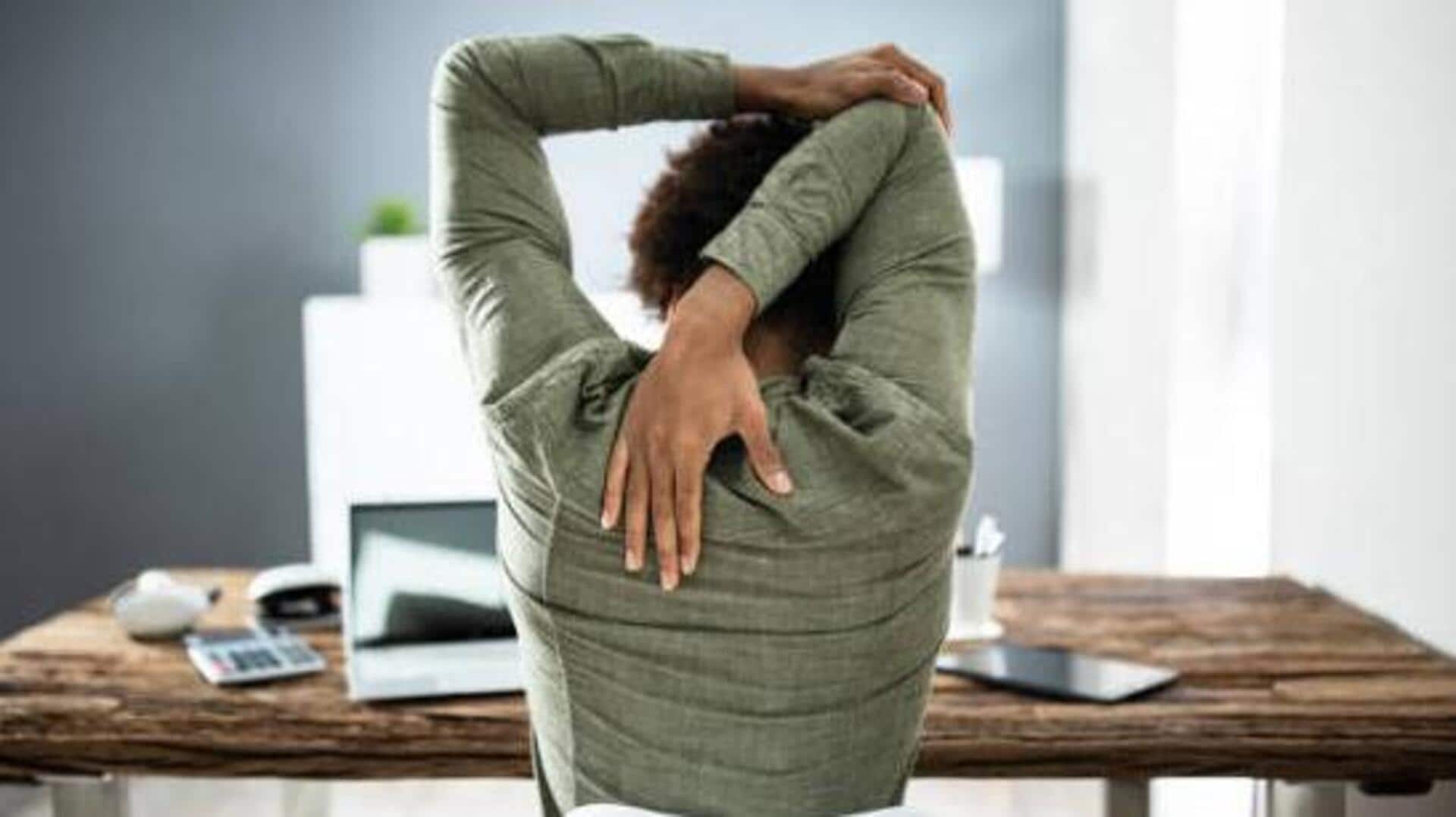 Sitting all day? Try these 5 desk stretches