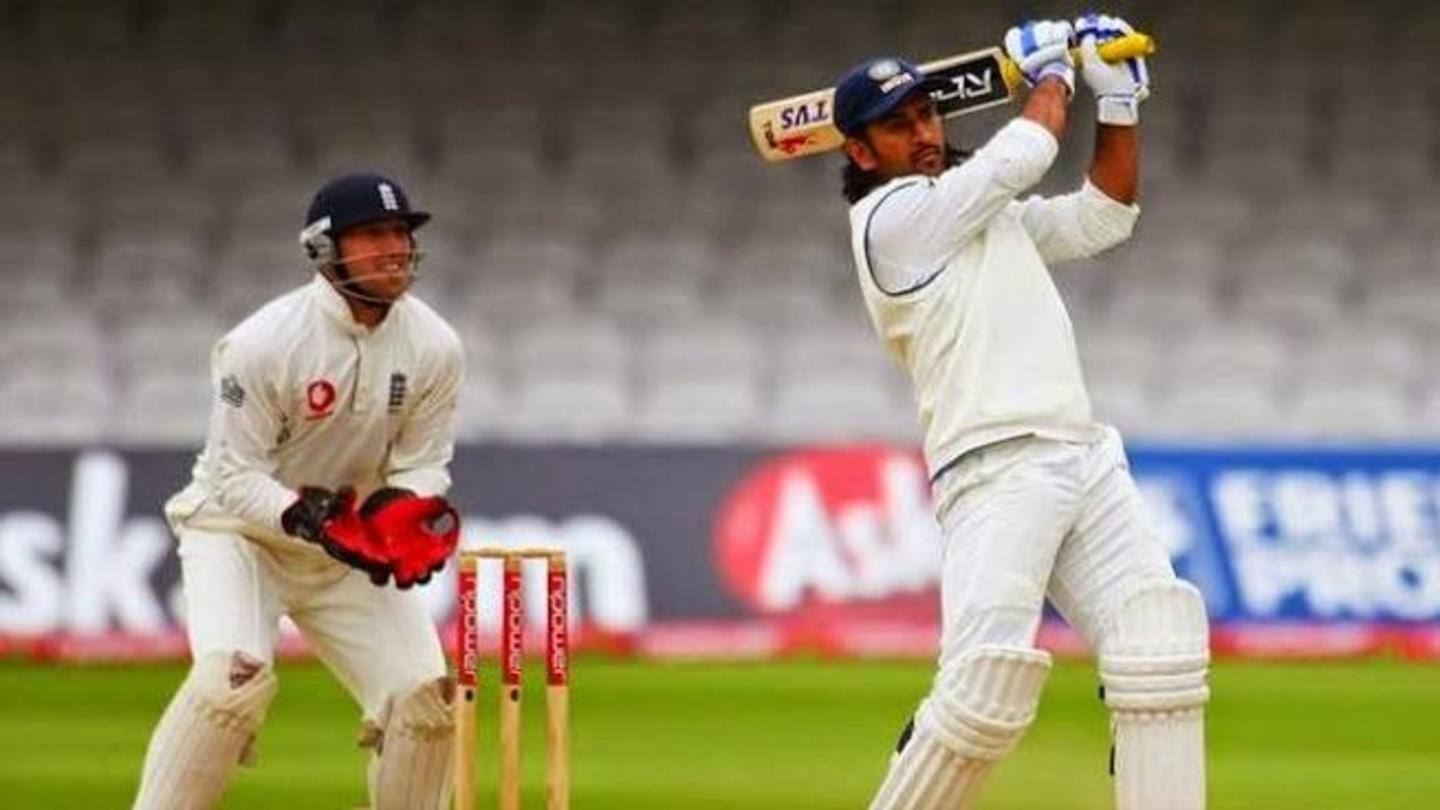 Dhoni had scored 1,268 runs after his first 25 Tests Dhoni had scored 1,268 runs after his first 25 Tests