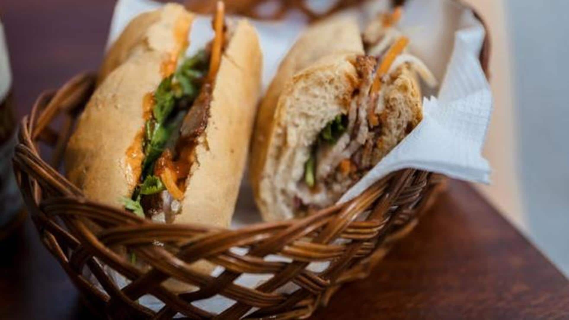 Make Vietnamese banh mi sandwich in 4 simple steps