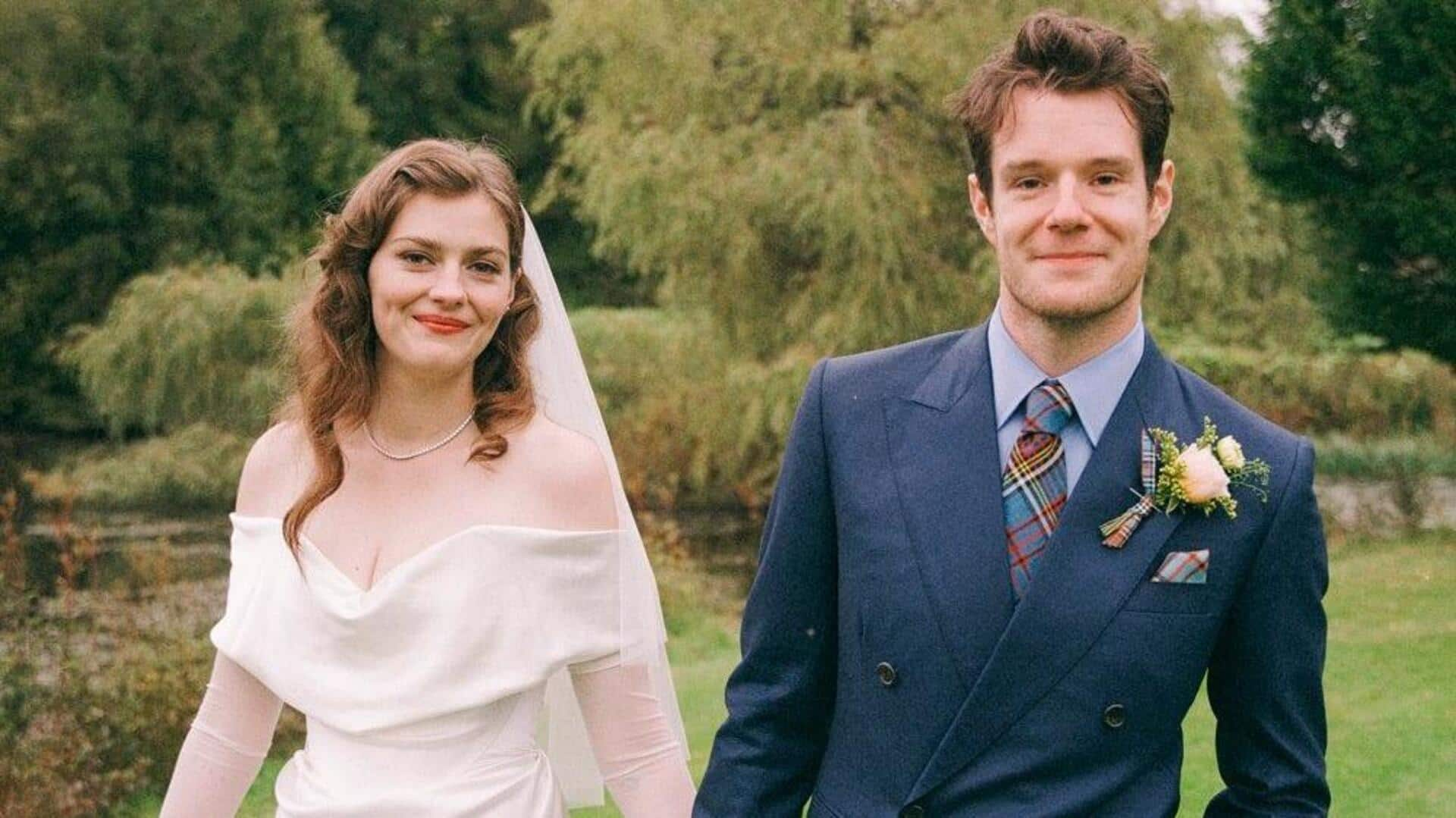 'Sex Education' star Connor Swindells marries 'Peaky Blinders's Amber Anderson