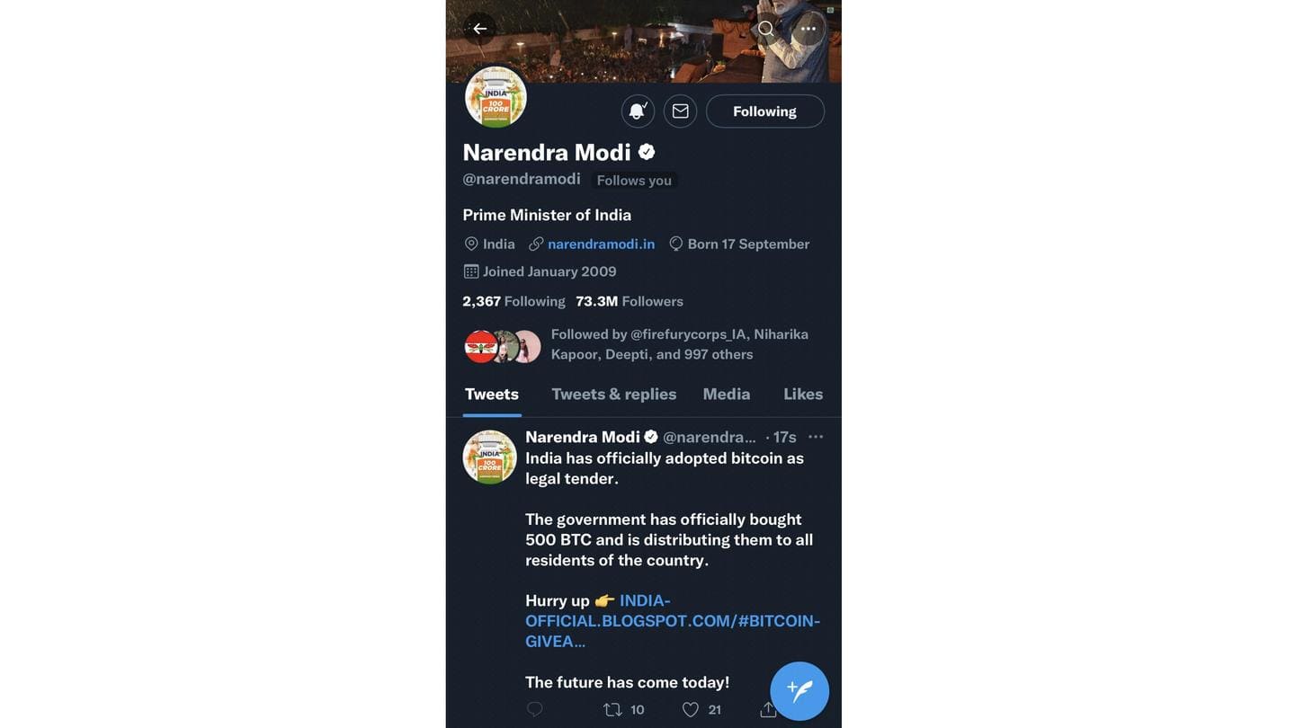 What did the hacker tweet? What did the hacker tweet?