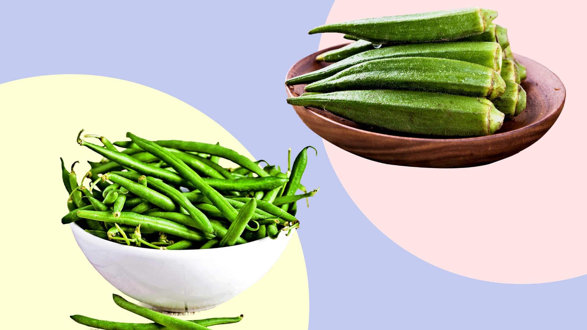 Green beans v/s okra: Which has more folate?