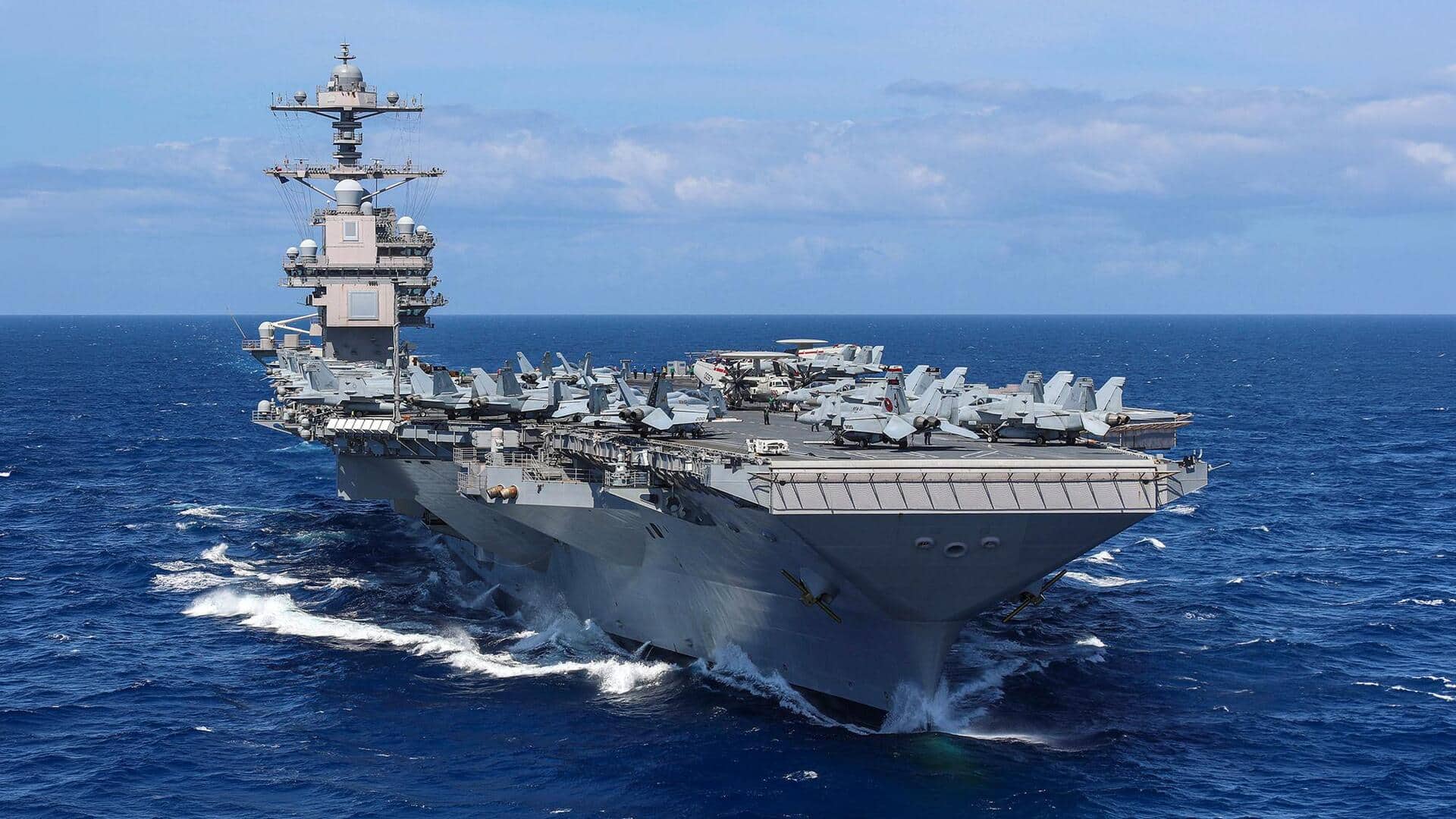 Fire cripples USS Gerald R Ford: 600 sailors without beds