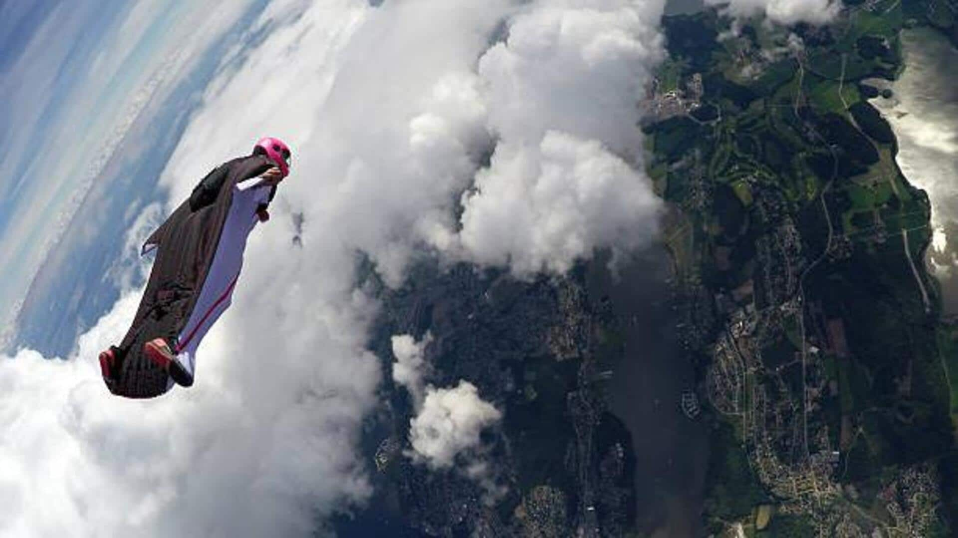 Wingsuit flight camps: Soaring human bird experiences