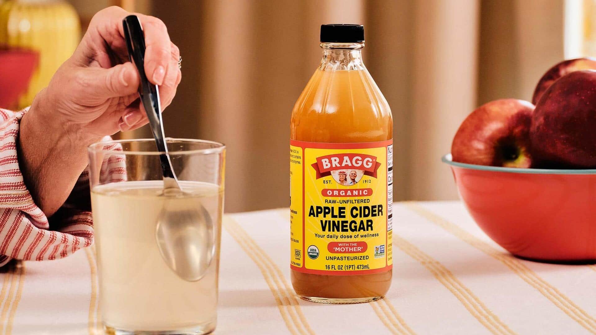 If pH is off-balance, apple cider vinegar in the answer 