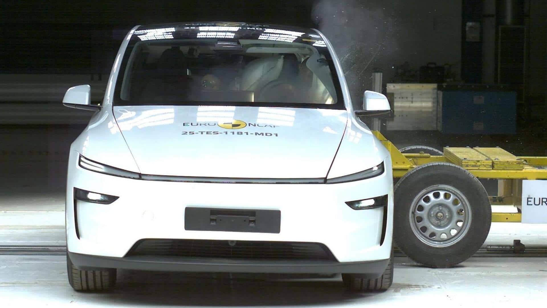 2025 Tesla Model Y earns 5-star rating in Euro NCAP