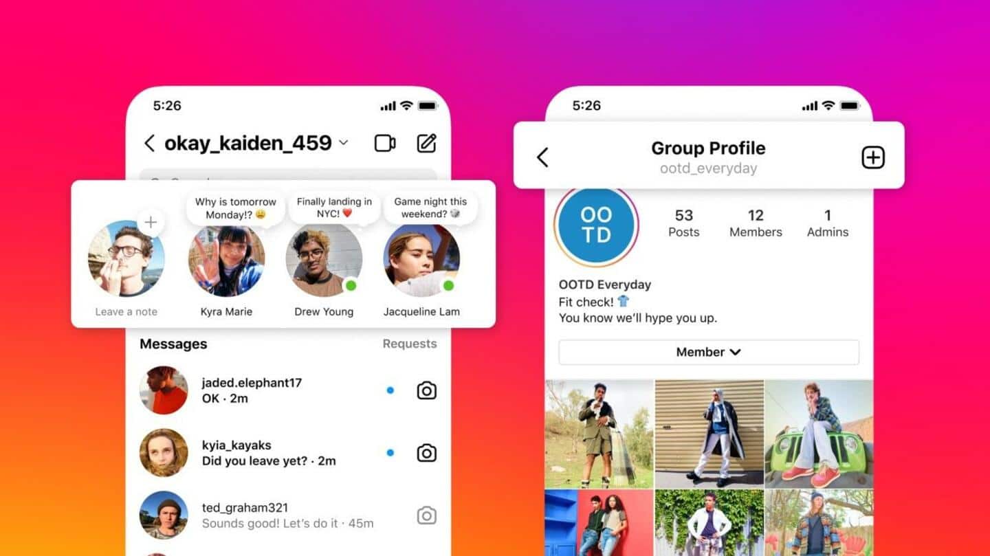 Instagram rolls out Twitter-like 'Notes' and BeReal clone 'Candid Stories'