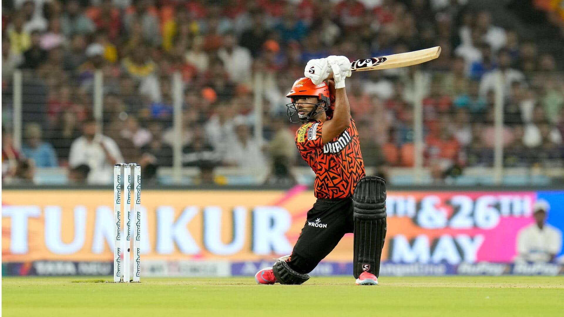 IPL: Rahul Tripathi becomes third SRH batter with this feat