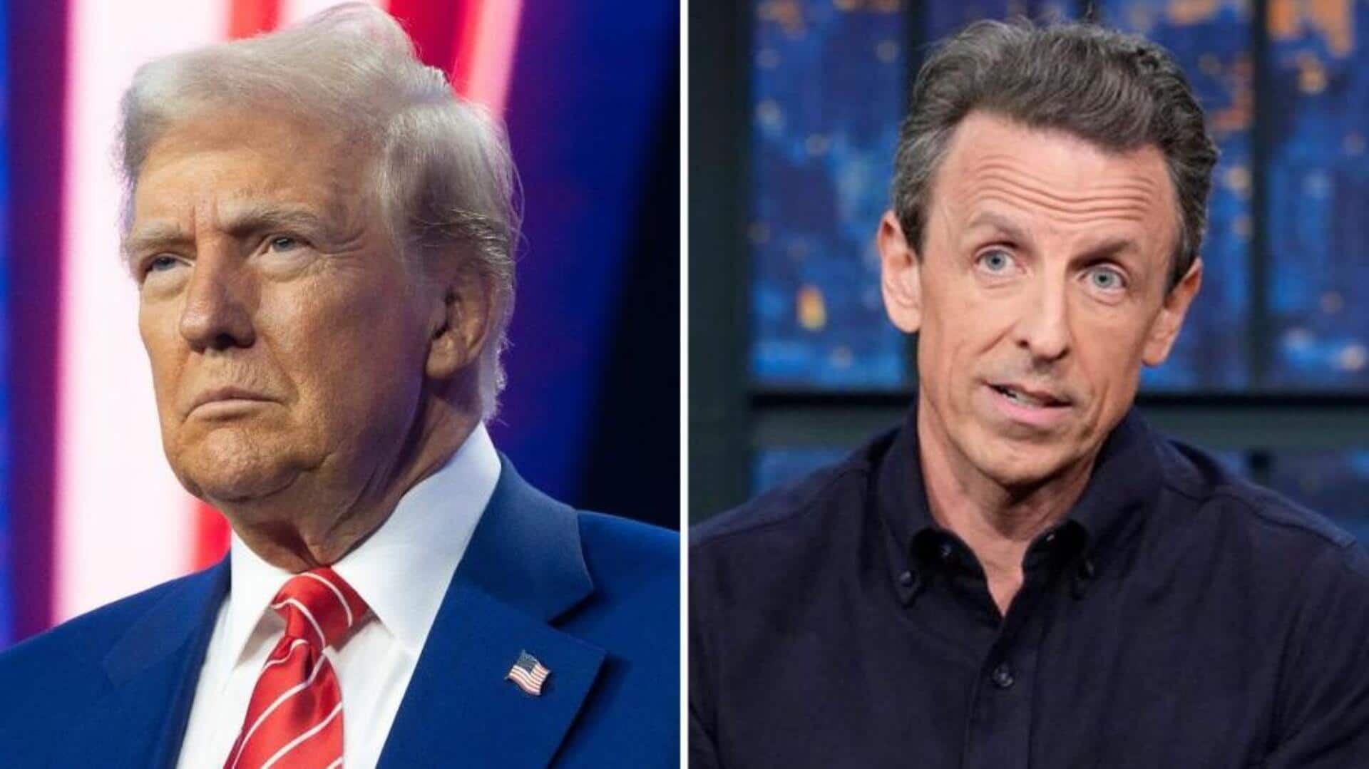 'Worst to perform live, lunatic': Trump attacks Seth Meyers again
