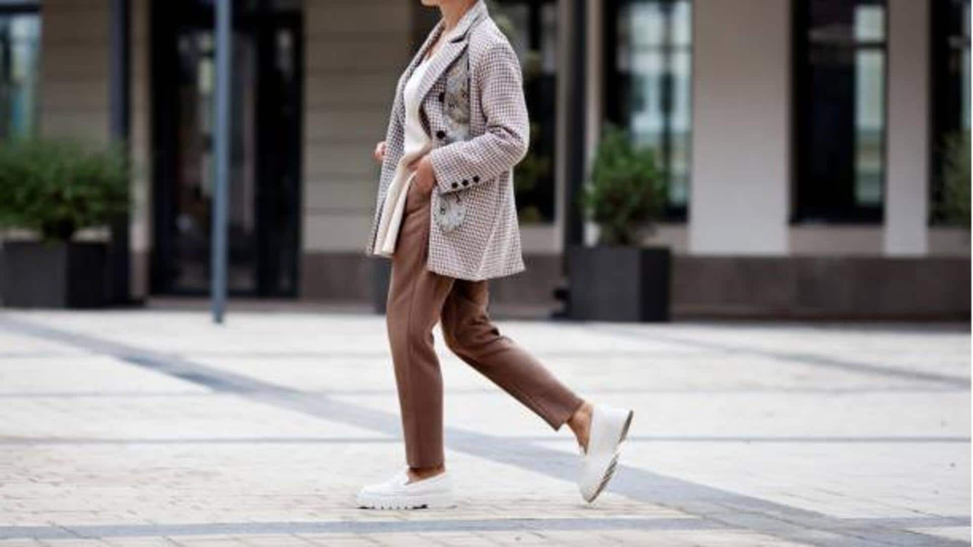 How to style ankle-length trousers during monsoon