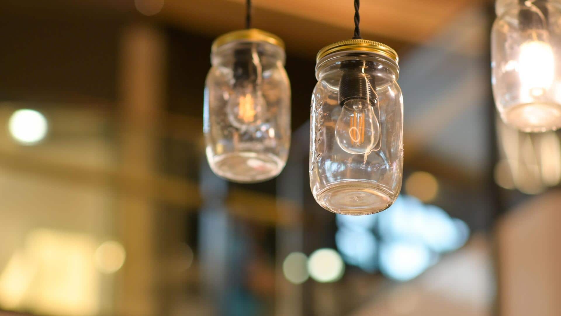 Beautiful lighting ideas using mason jars