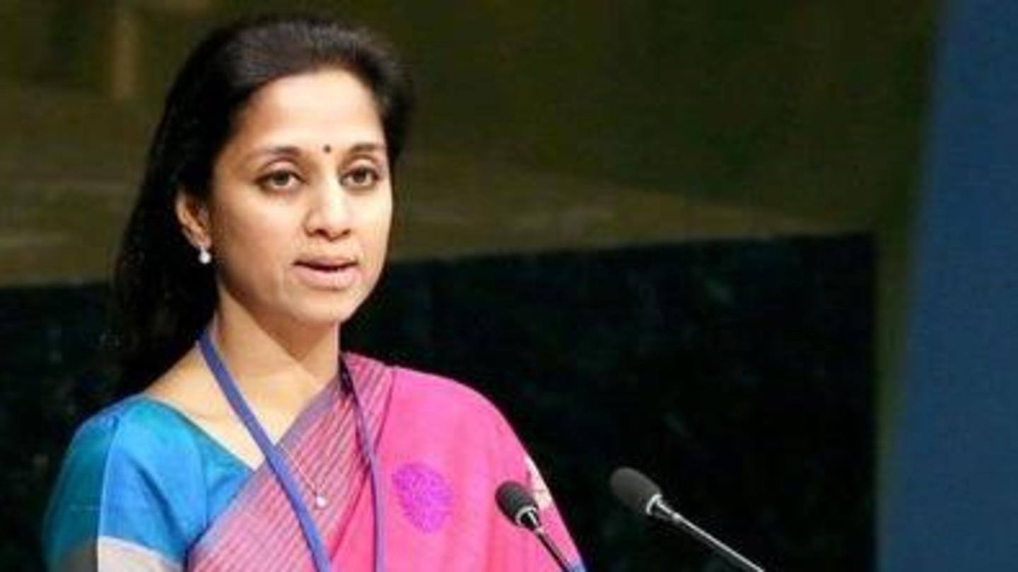 NCP leader Supriya Sule lauds the decision NCP leader Supriya Sule lauds the decision
