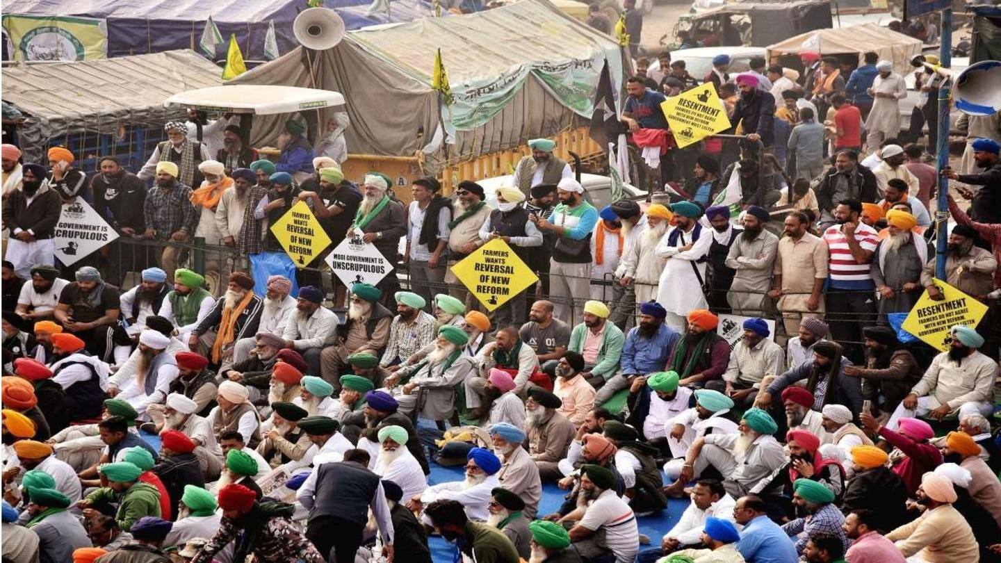 Protesting farmers carried out a tractor parade on January 26 Protesting farmers carried out a tractor parade on January 26