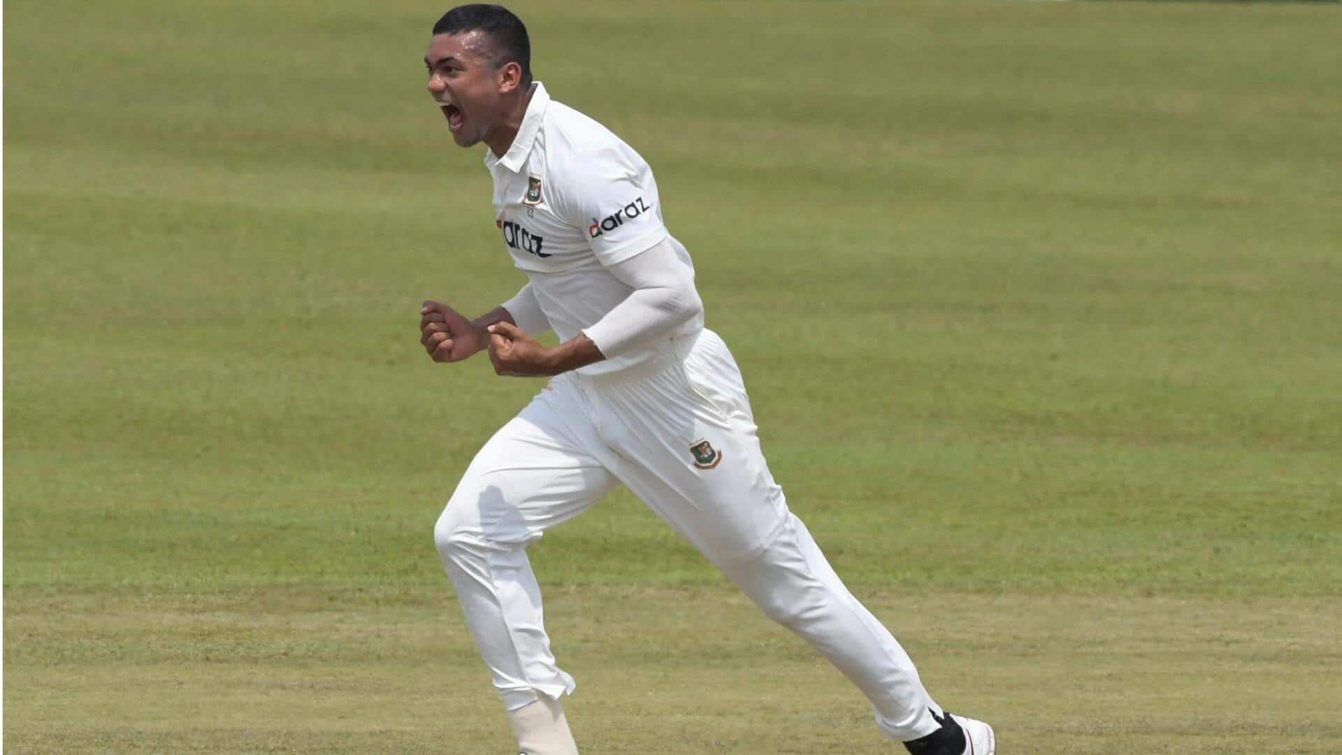 Taskin Ahmed's three-fer restricts India in Chennai Test: Stats 