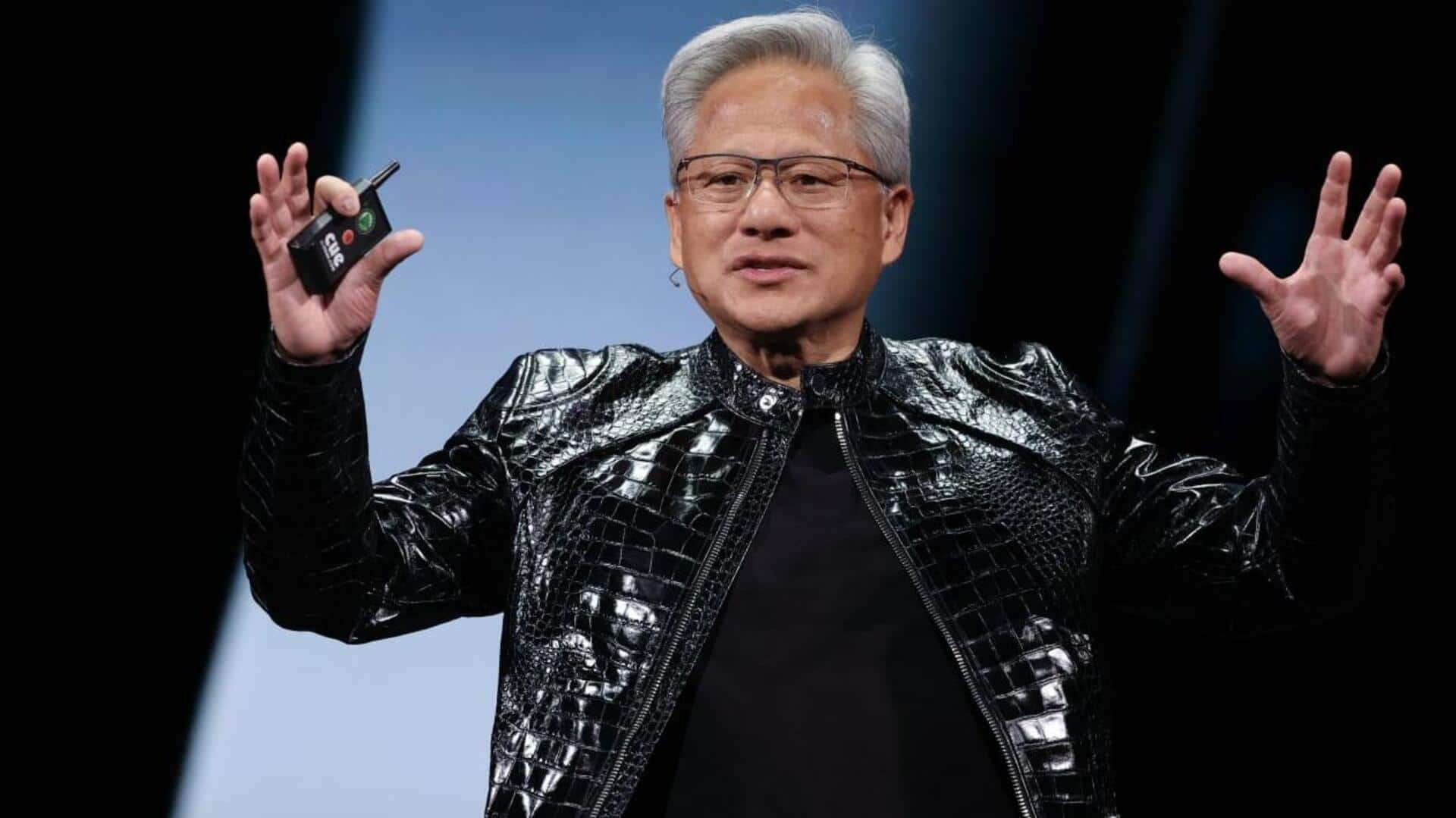 Jensen Huang's leather jacket goes under the hammer for ₹9cr