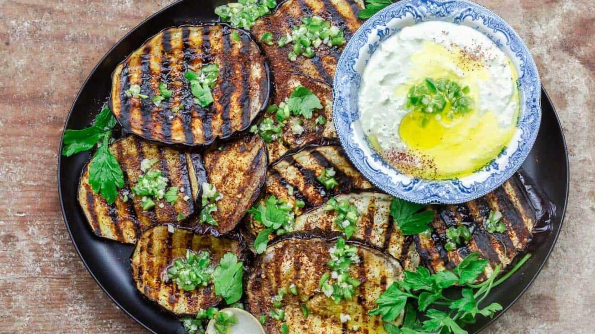 Why grilled eggplant rounds are perfect alternative to papdi chaat