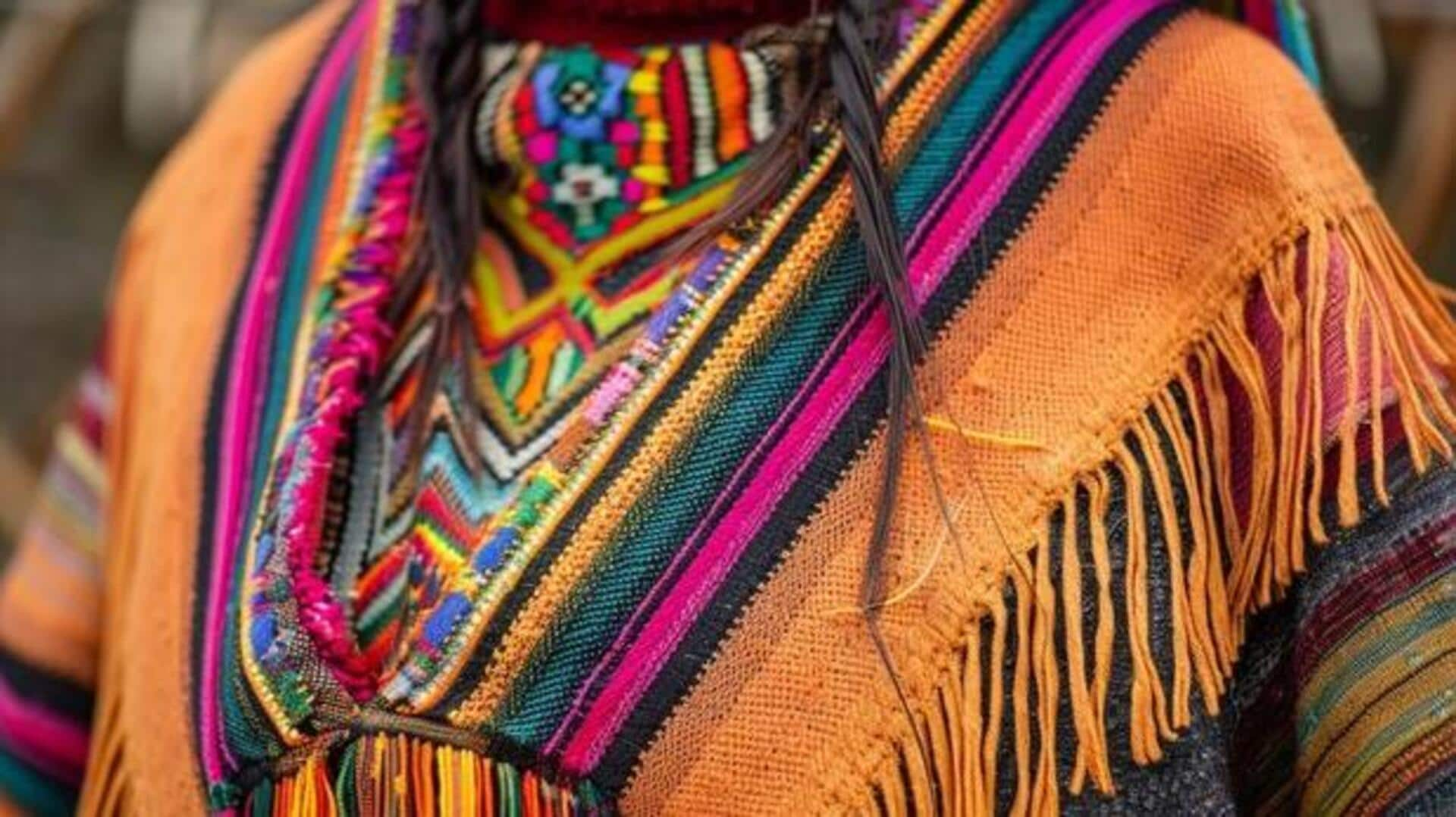 Unveiling Peruvian poncho elegance