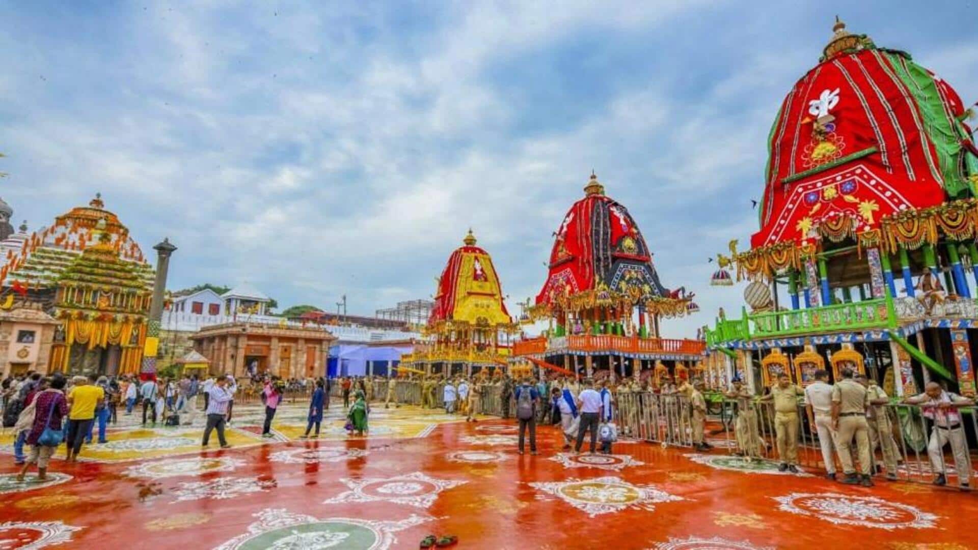 Jagannath Rath Yatra begins in Puri amid heavy rain alert