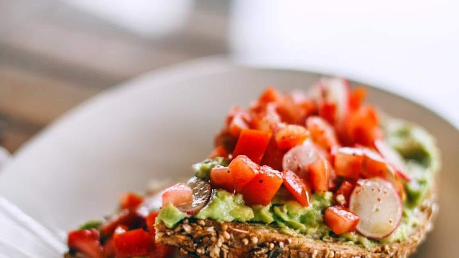 Indian-style bruschetta for energetic mornings