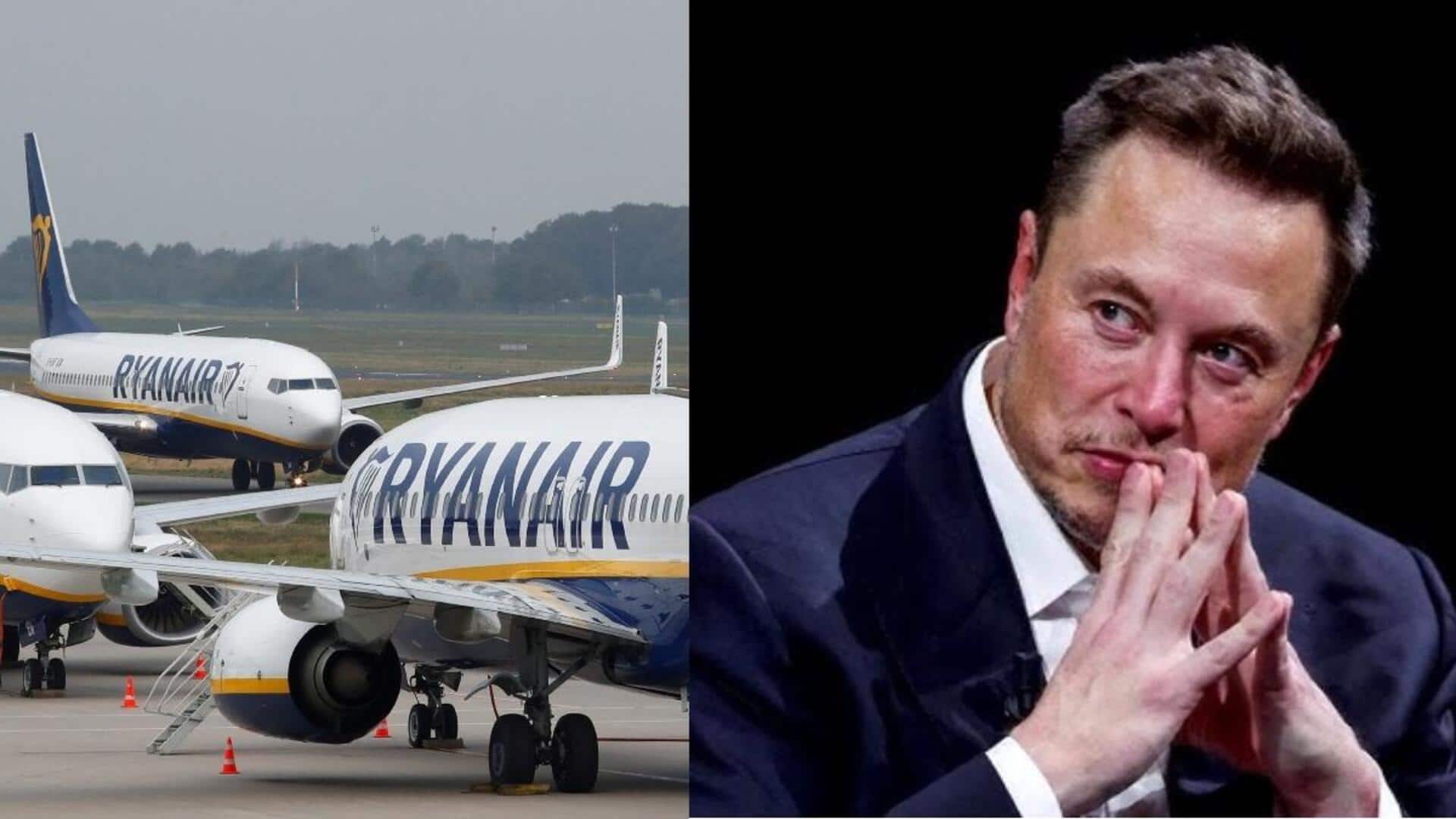 Musk jokes he wants to buy low-cost airline Ryanair