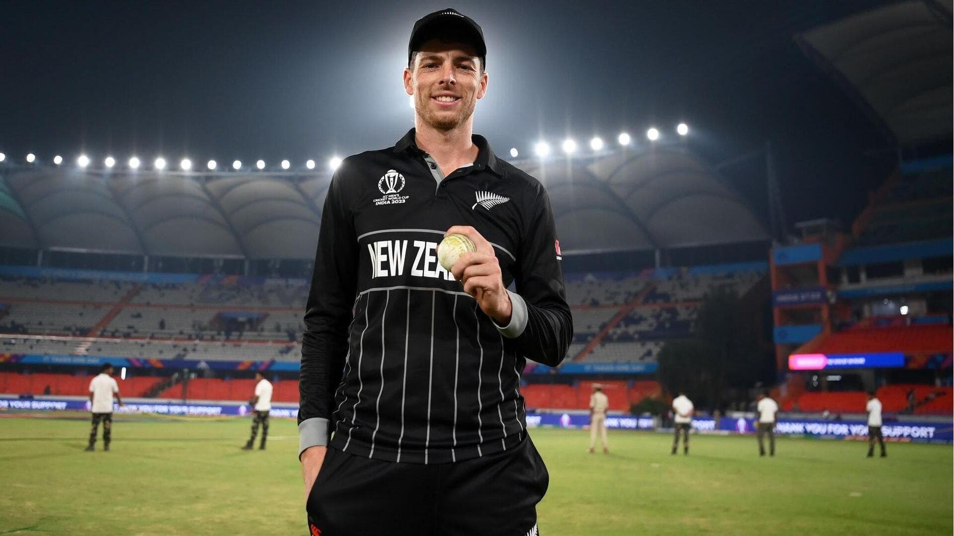 Mitchell Santner becomes first NZ spinner with World Cup fifer